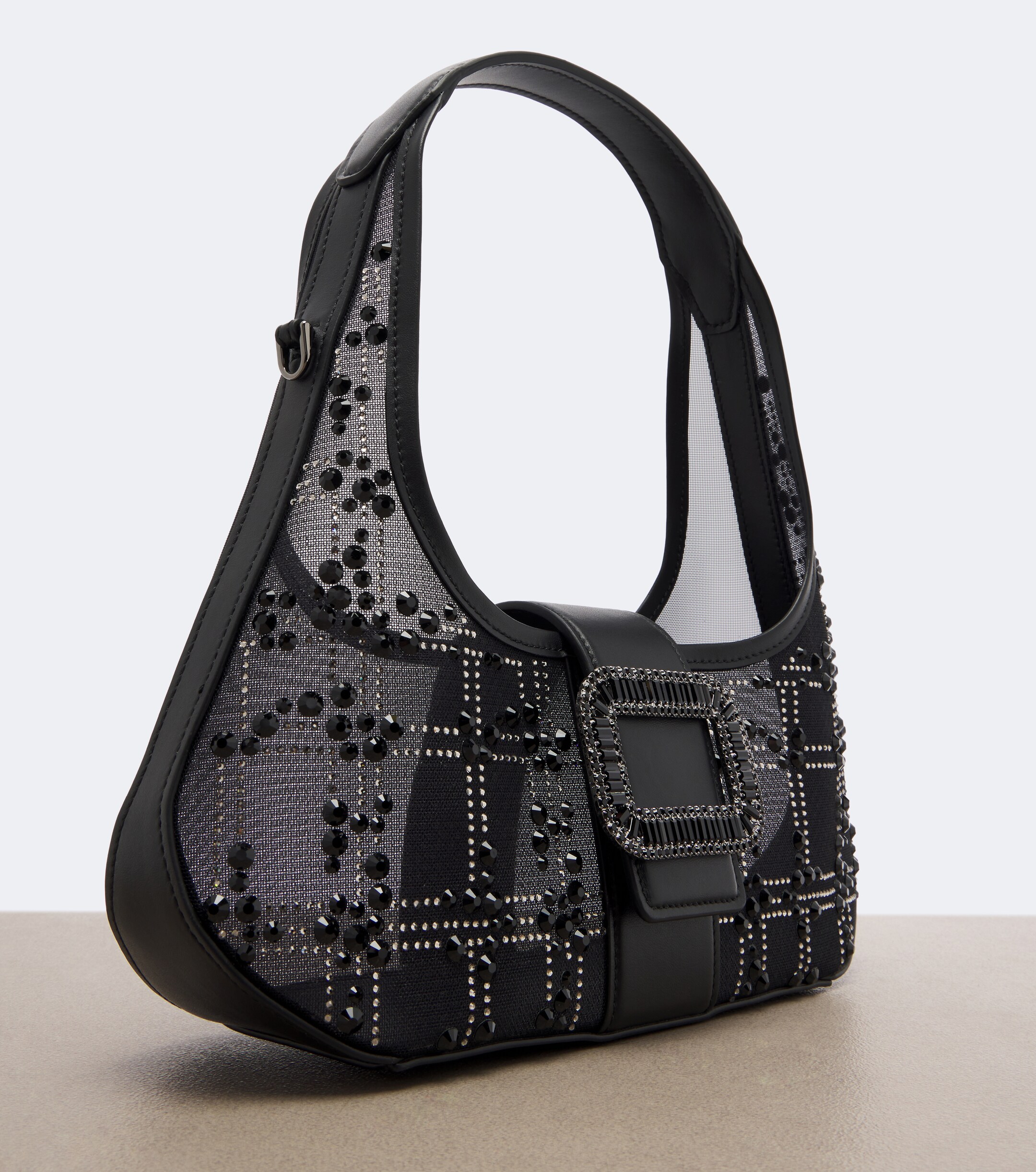 ROGER VIVIER Roger Vivier Pilgrim Mini embellished top-handle bag