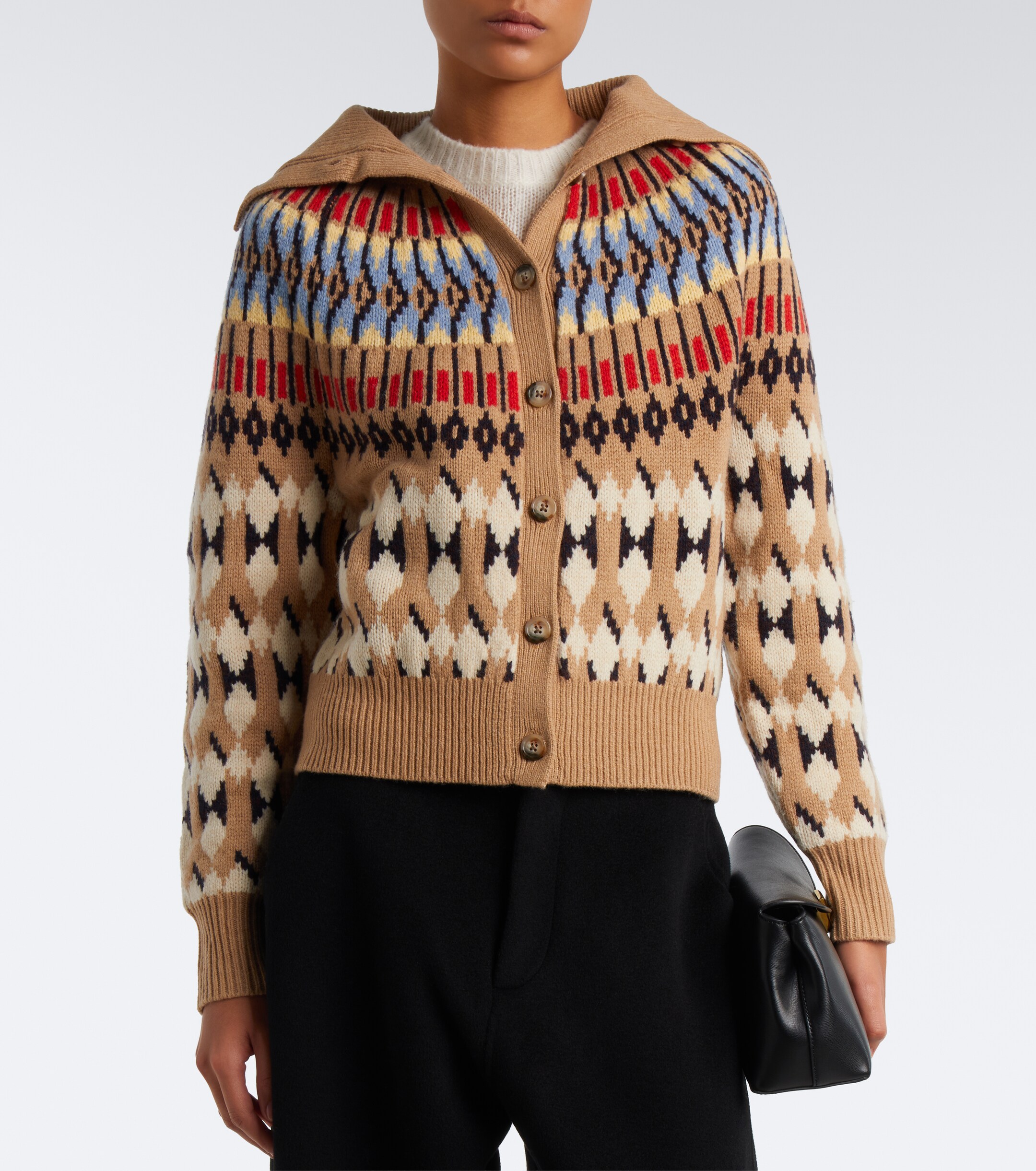 Polo Ralph Lauren Polo Ralph Lauren Intarsia wool and cashmere cardigan