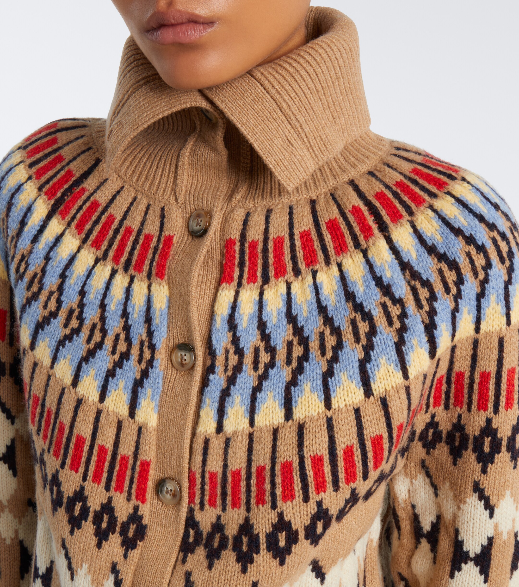 Polo Ralph Lauren Polo Ralph Lauren Intarsia wool and cashmere cardigan
