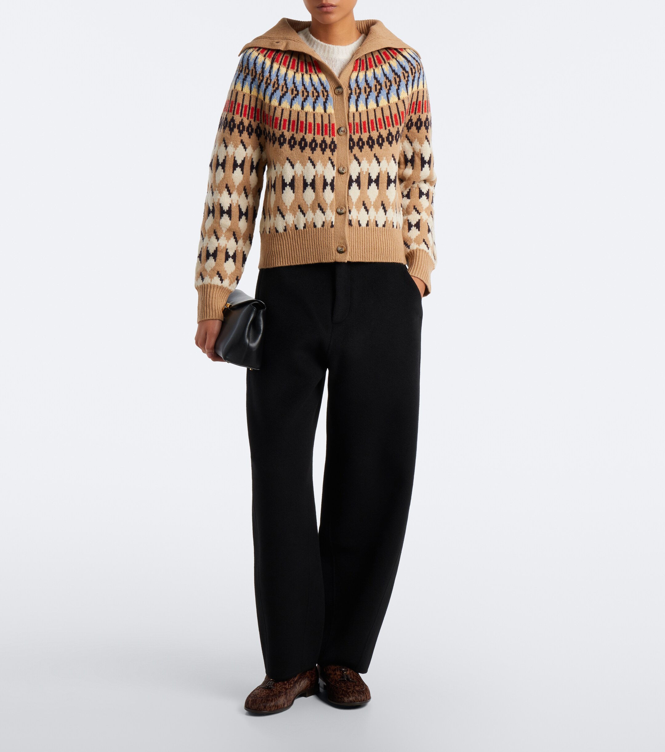 Polo Ralph Lauren Polo Ralph Lauren Intarsia wool and cashmere cardigan