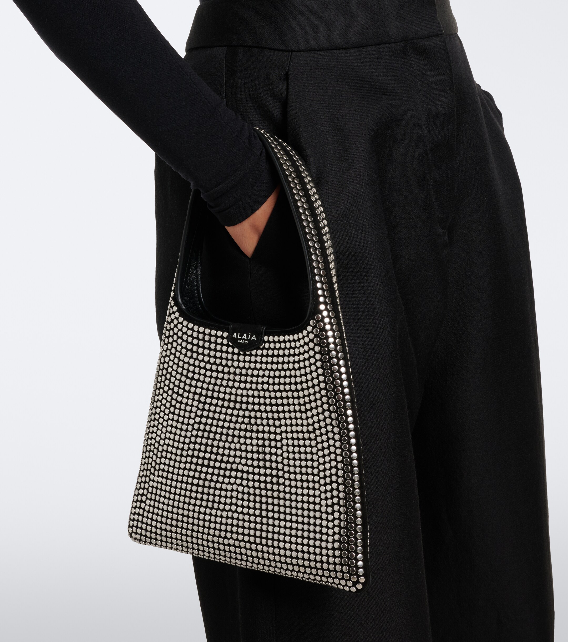 Alaïa Studded leather tote bag