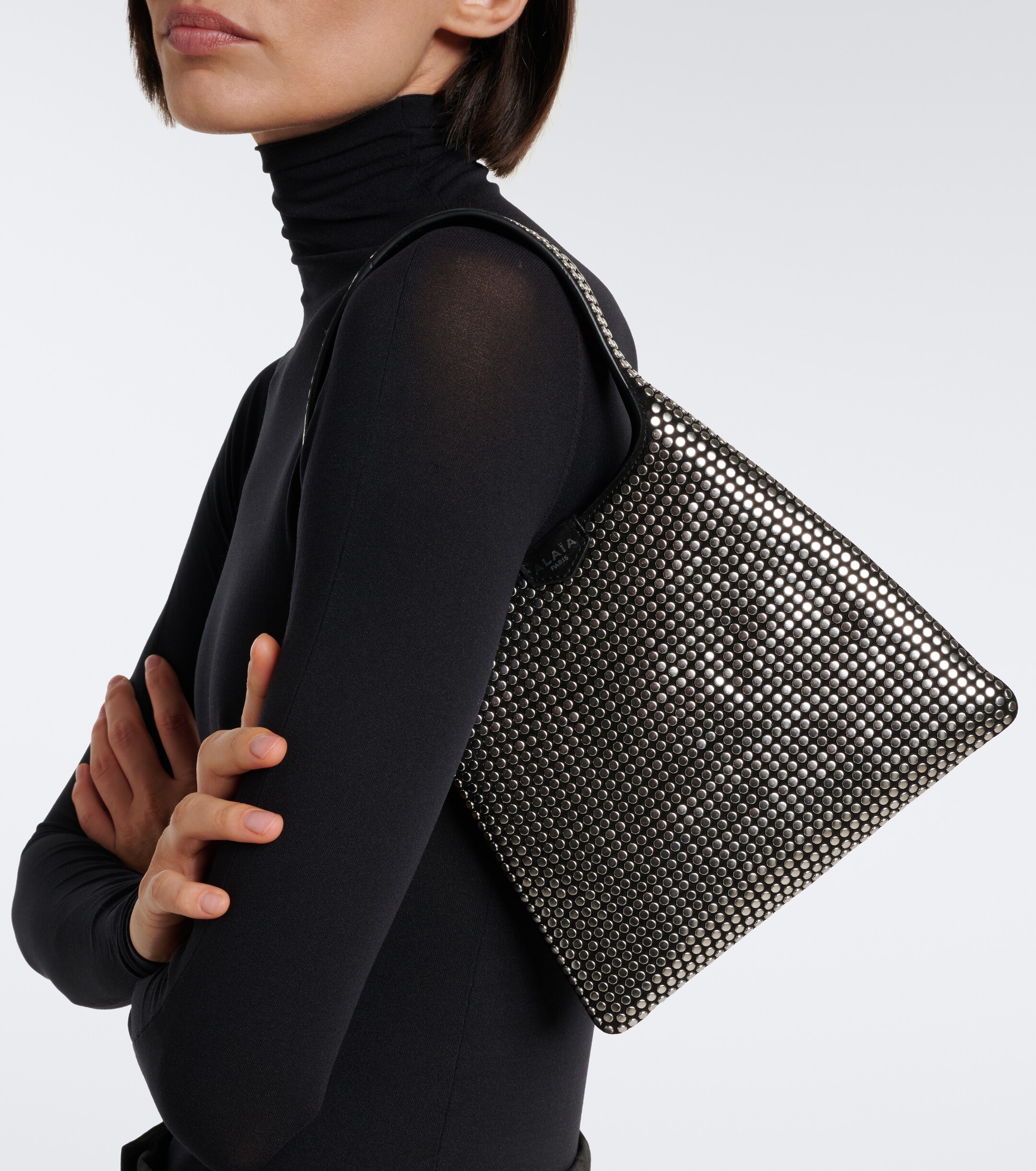 Alaïa Studded leather tote bag