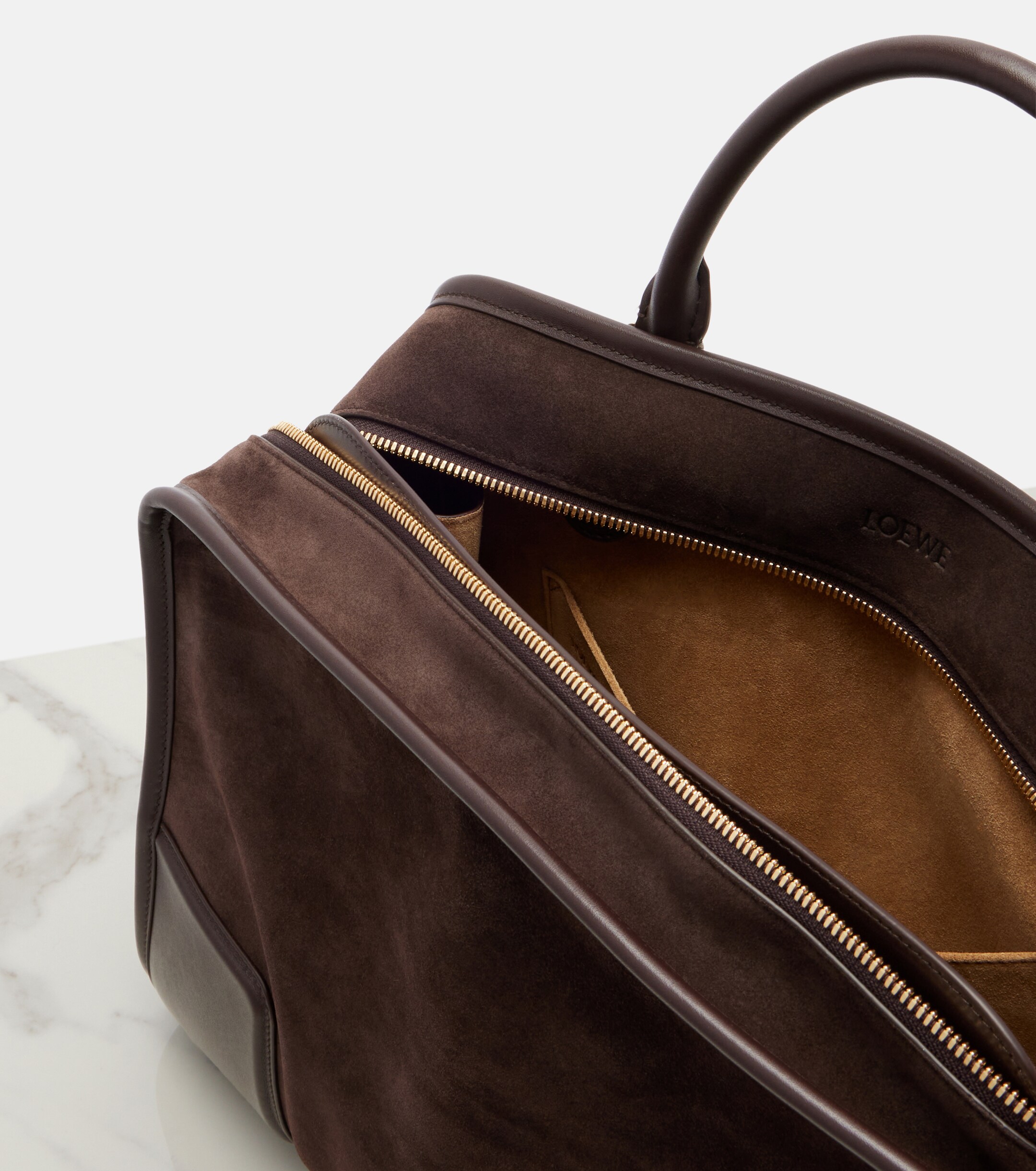 Loewe Amazona 180 Large suede tote bag