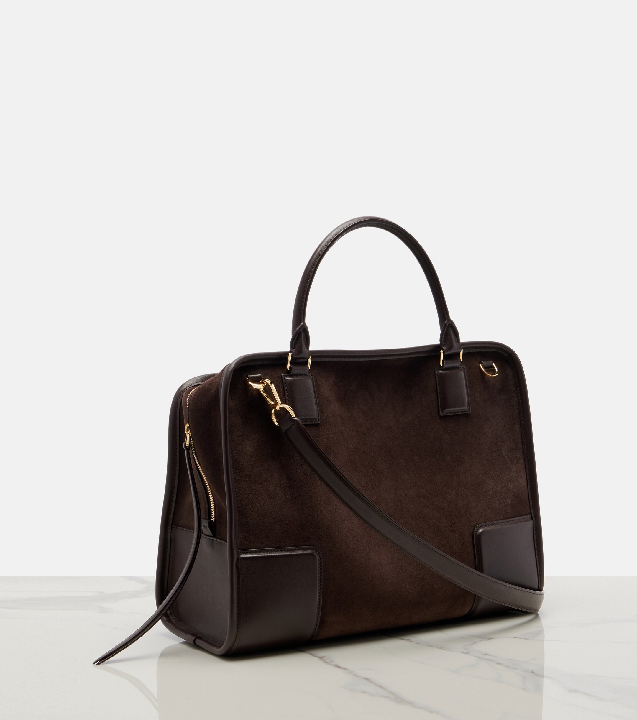 Loewe Amazona 180 Large suede tote bag