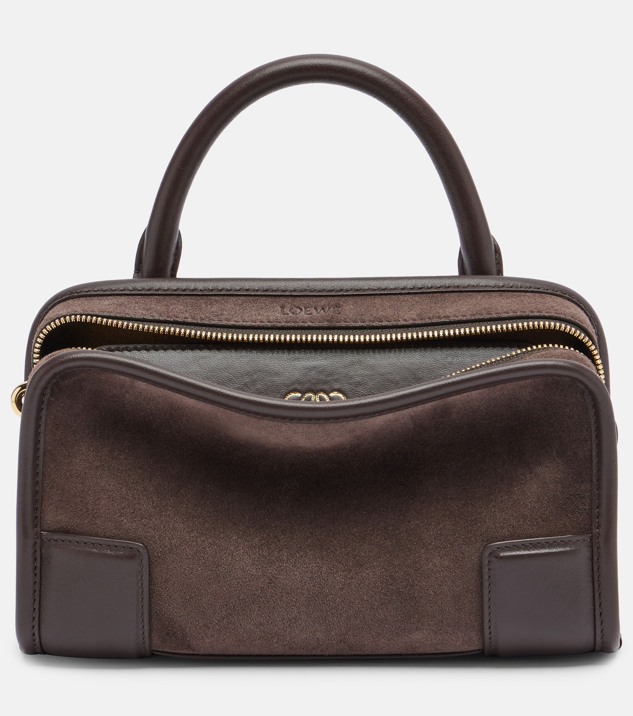 Loewe Loewe Amazona 180 Mini suede top-handle bag