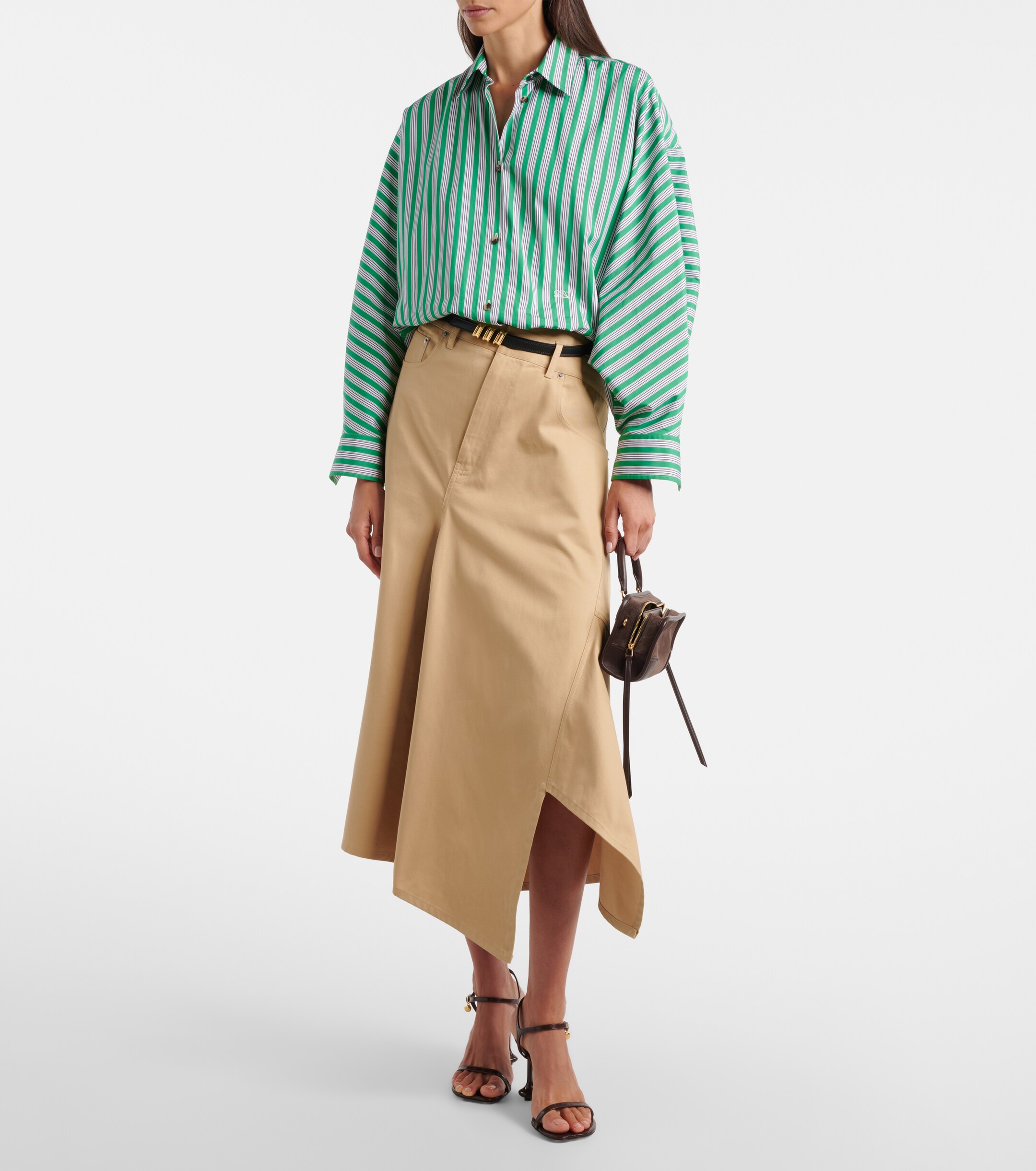 Loewe Loewe Amazona 180 Mini suede top-handle bag