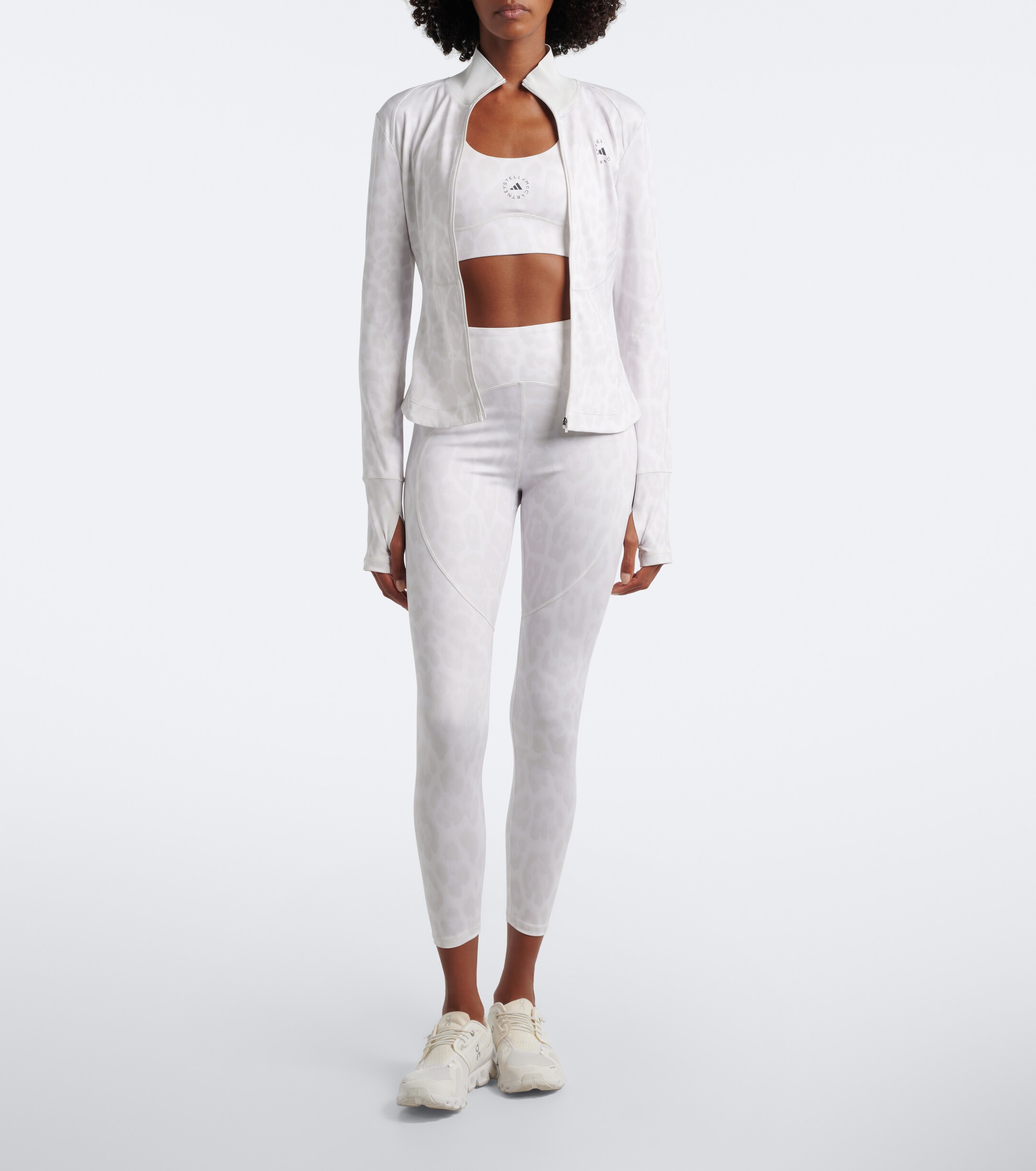 adidas by Stella McCartney Adidas by Stella McCartney Logo leopard-print sports bra