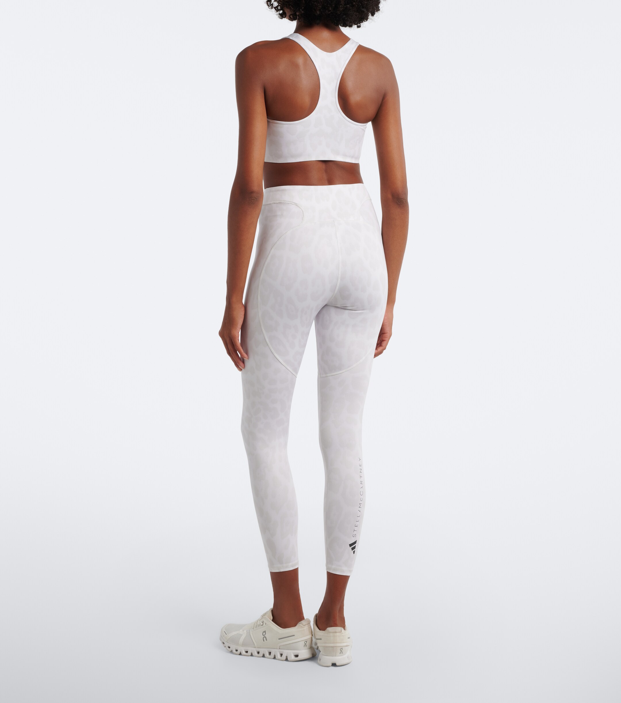 adidas by Stella McCartney Adidas by Stella McCartney Logo leopard-print sports bra