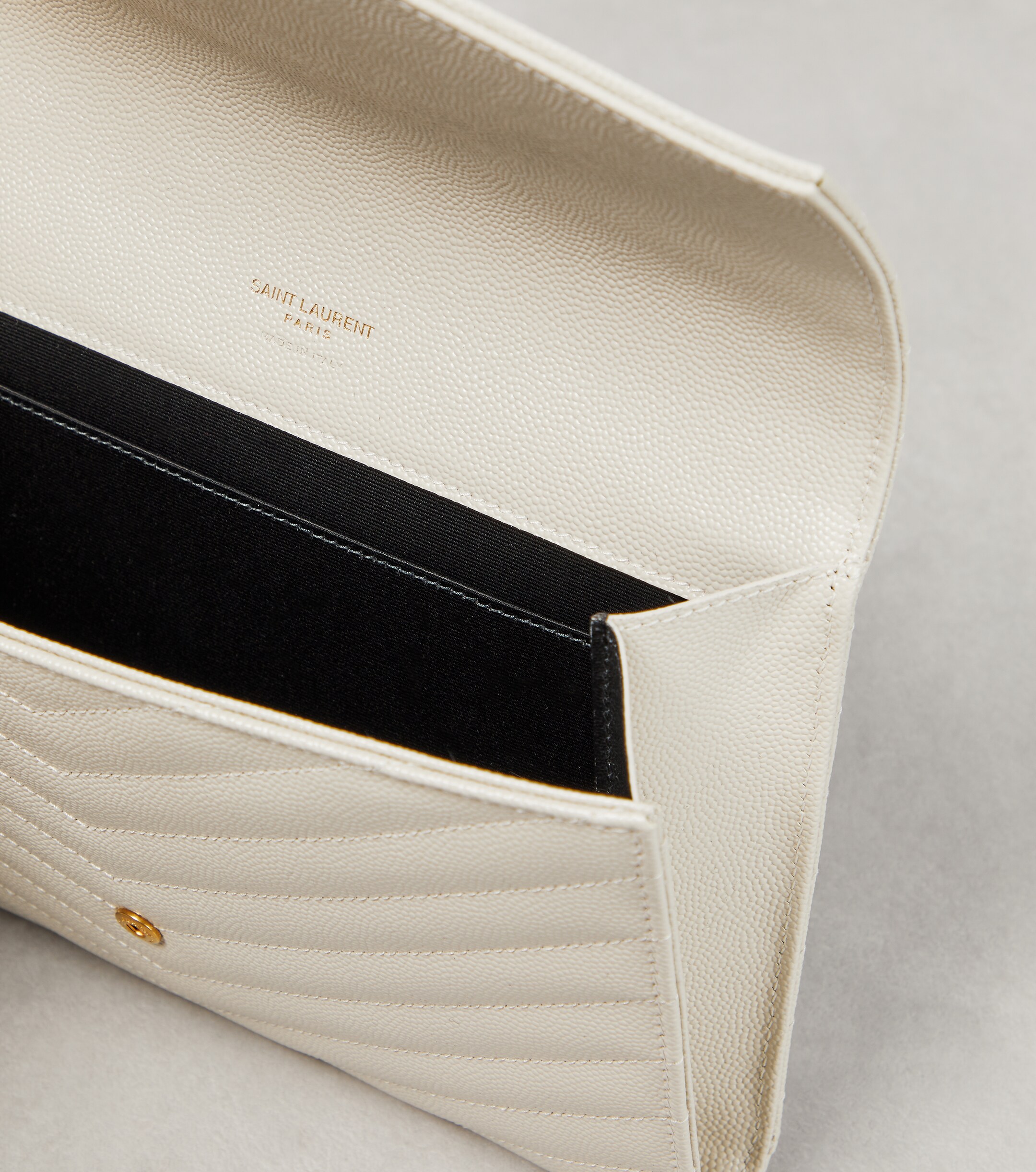 Saint Laurent Saint Laurent Cassandre Small matelassé leather clutch