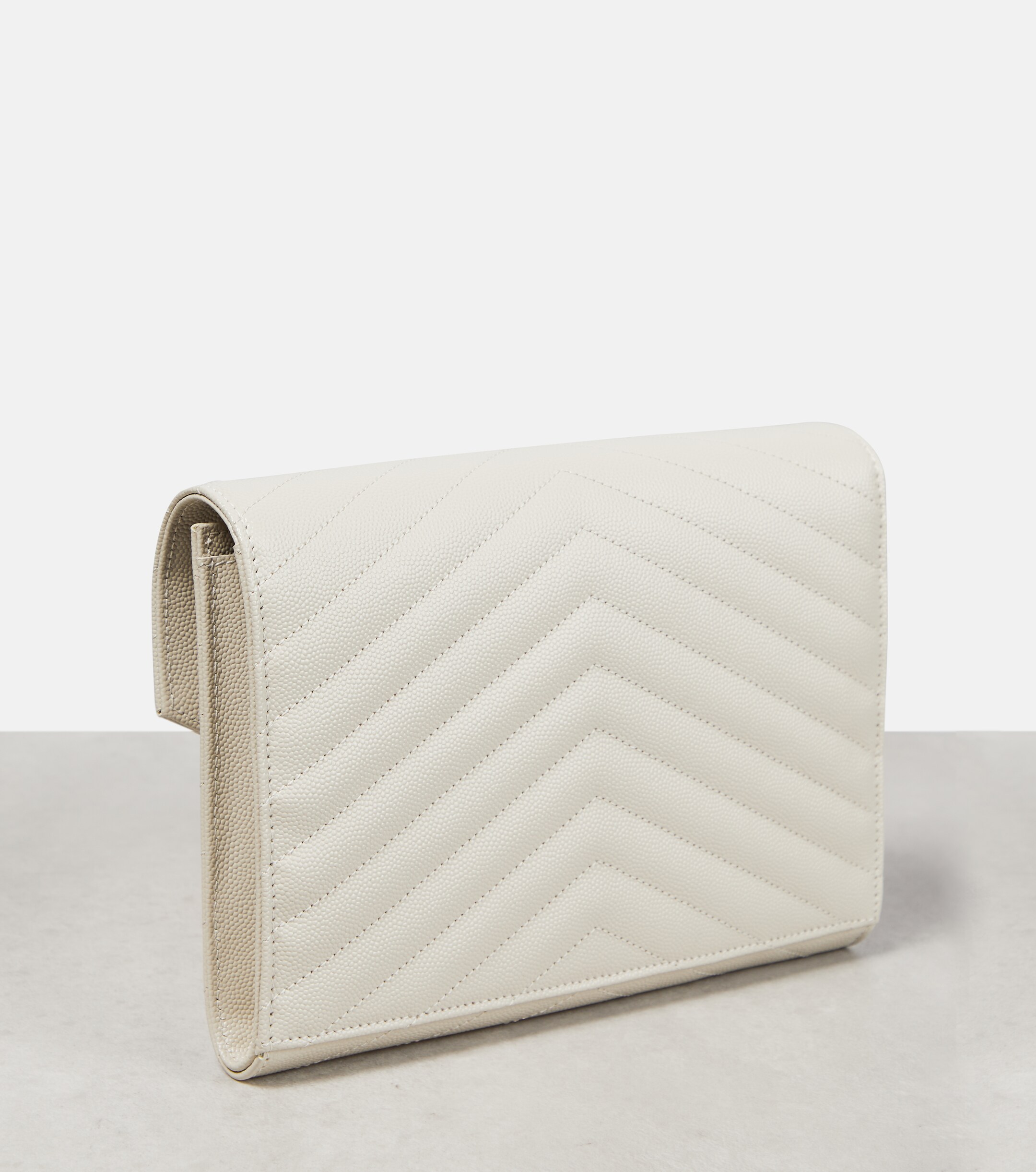 Saint Laurent Saint Laurent Cassandre Small matelassé leather clutch