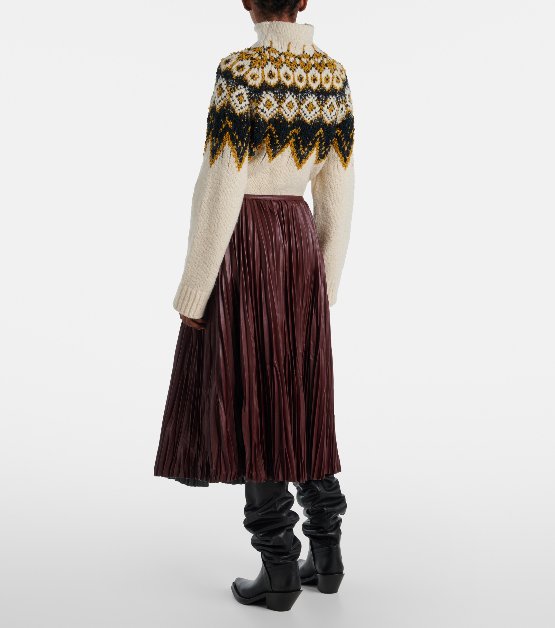 Proenza Schouler White Label Rosalyn plissé midi skirt