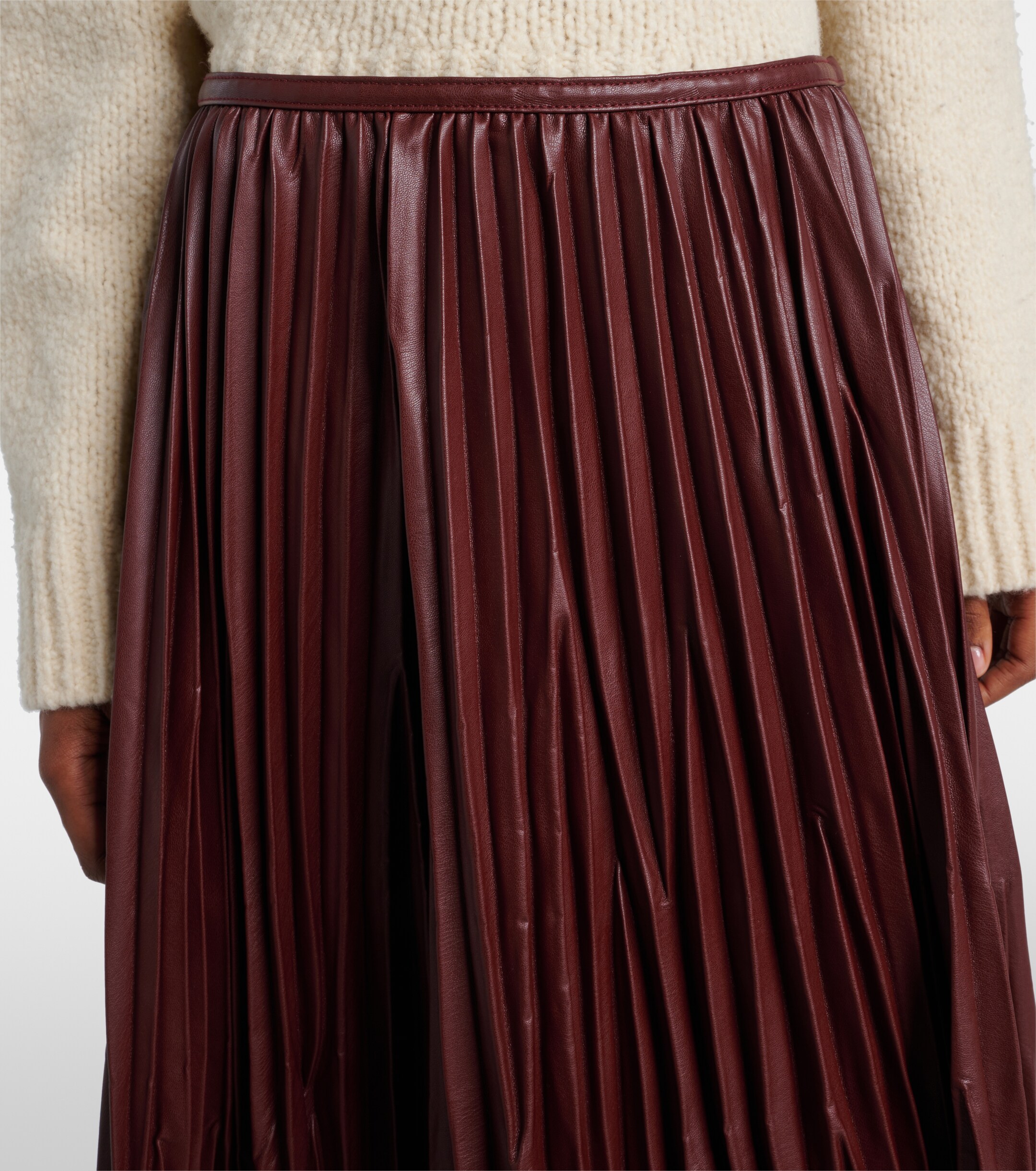 Proenza Schouler White Label Rosalyn plissé midi skirt