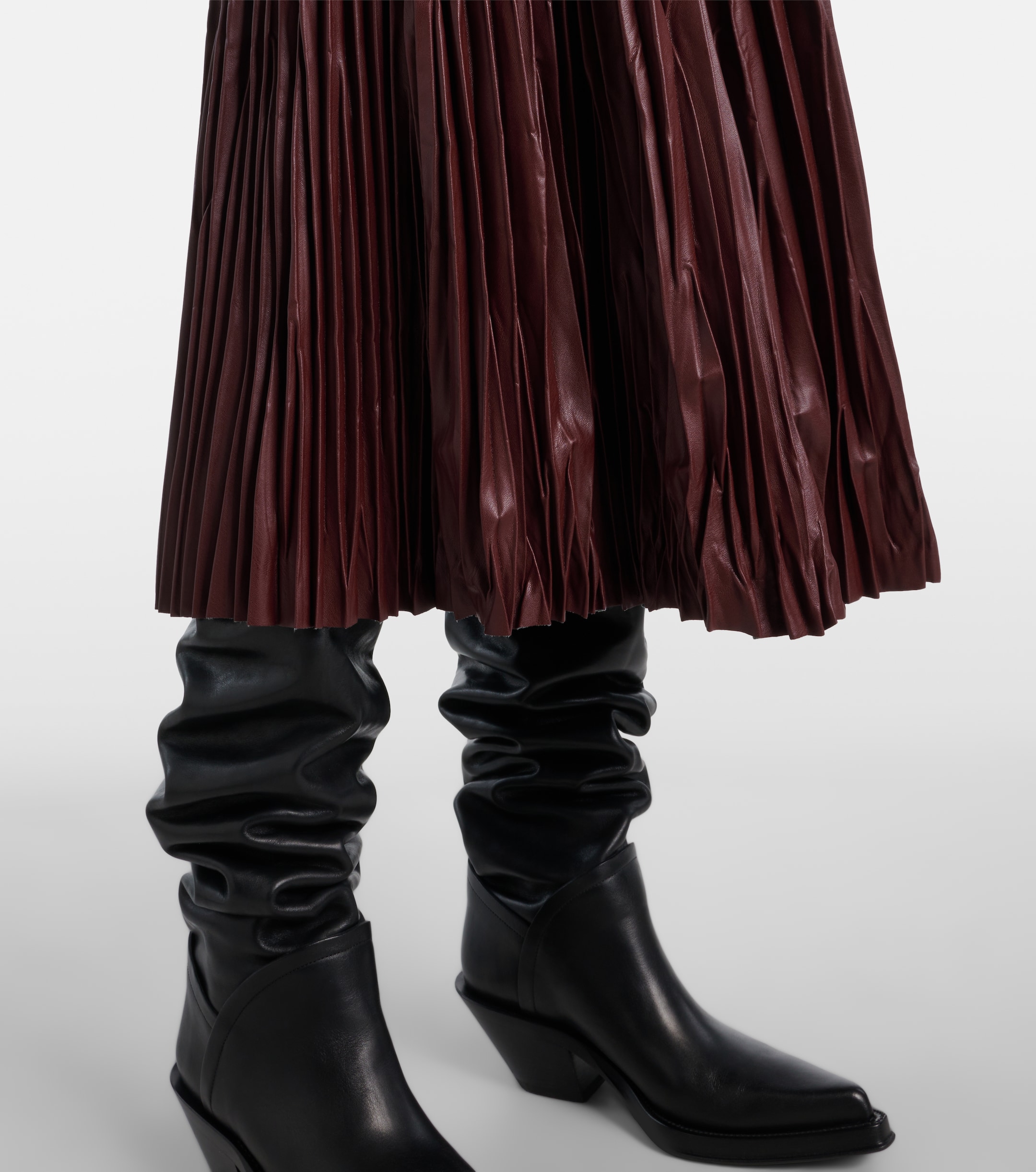 Proenza Schouler White Label Rosalyn plissé midi skirt