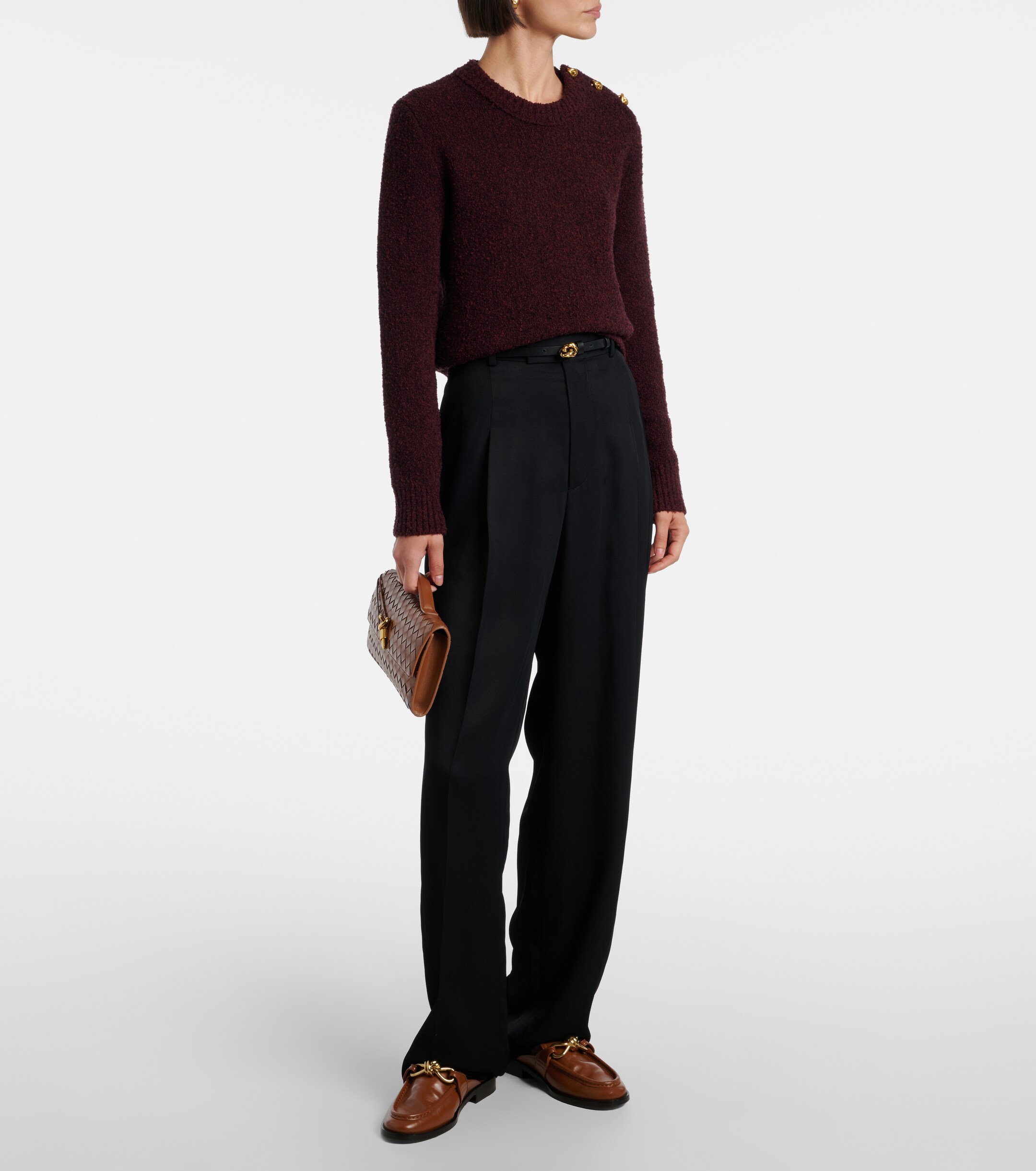 Bottega Veneta Intrecciato leather clutch
