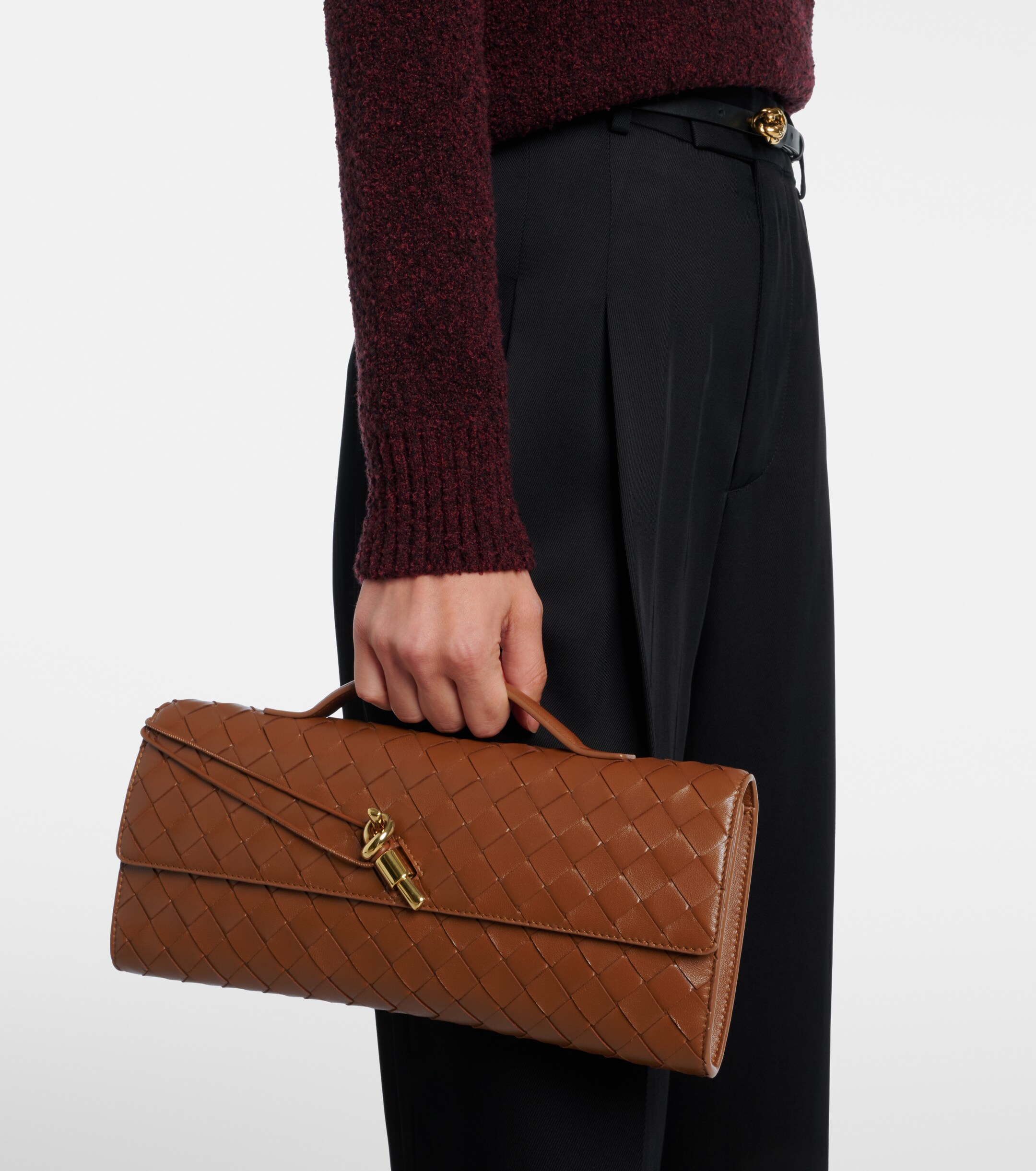 Bottega Veneta Intrecciato leather clutch