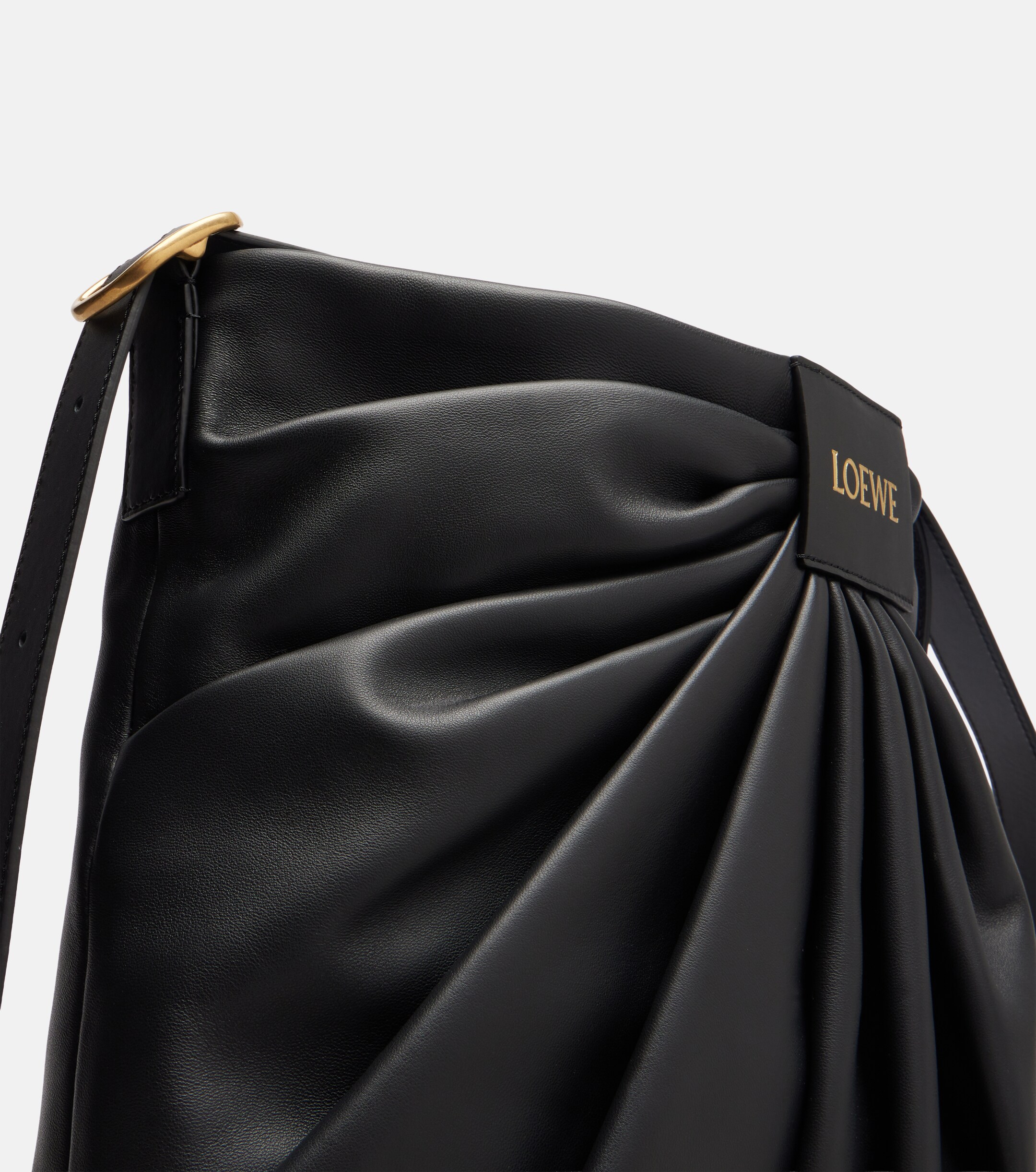 Loewe Draped leather tote bag