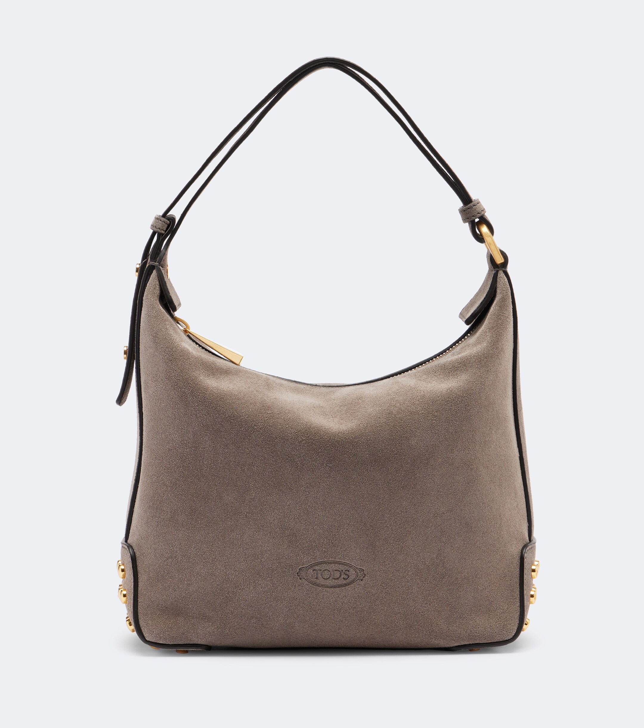 Tod's Metal Dots Mini suede top-handle bag