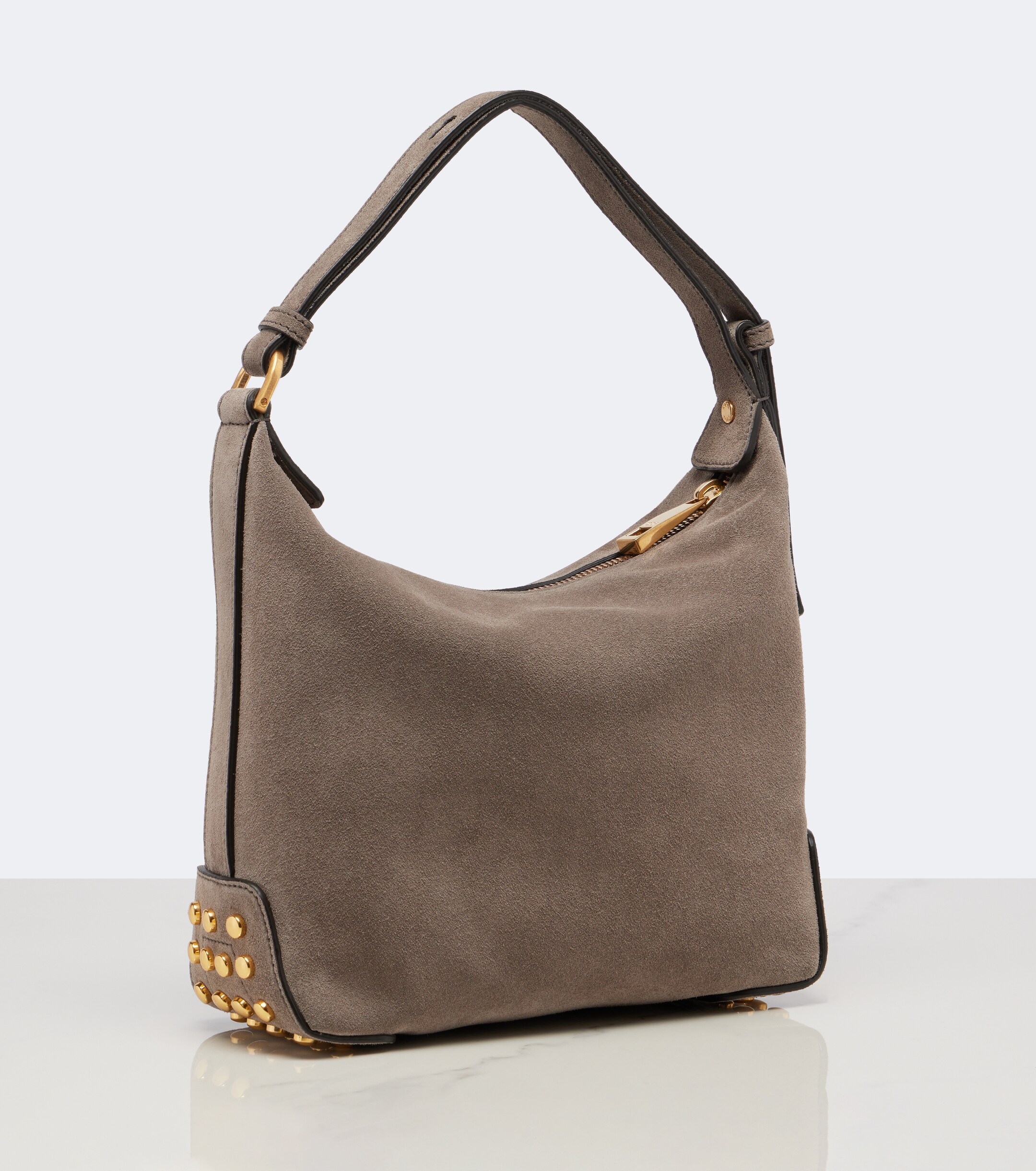 Tod's Metal Dots Mini suede top-handle bag