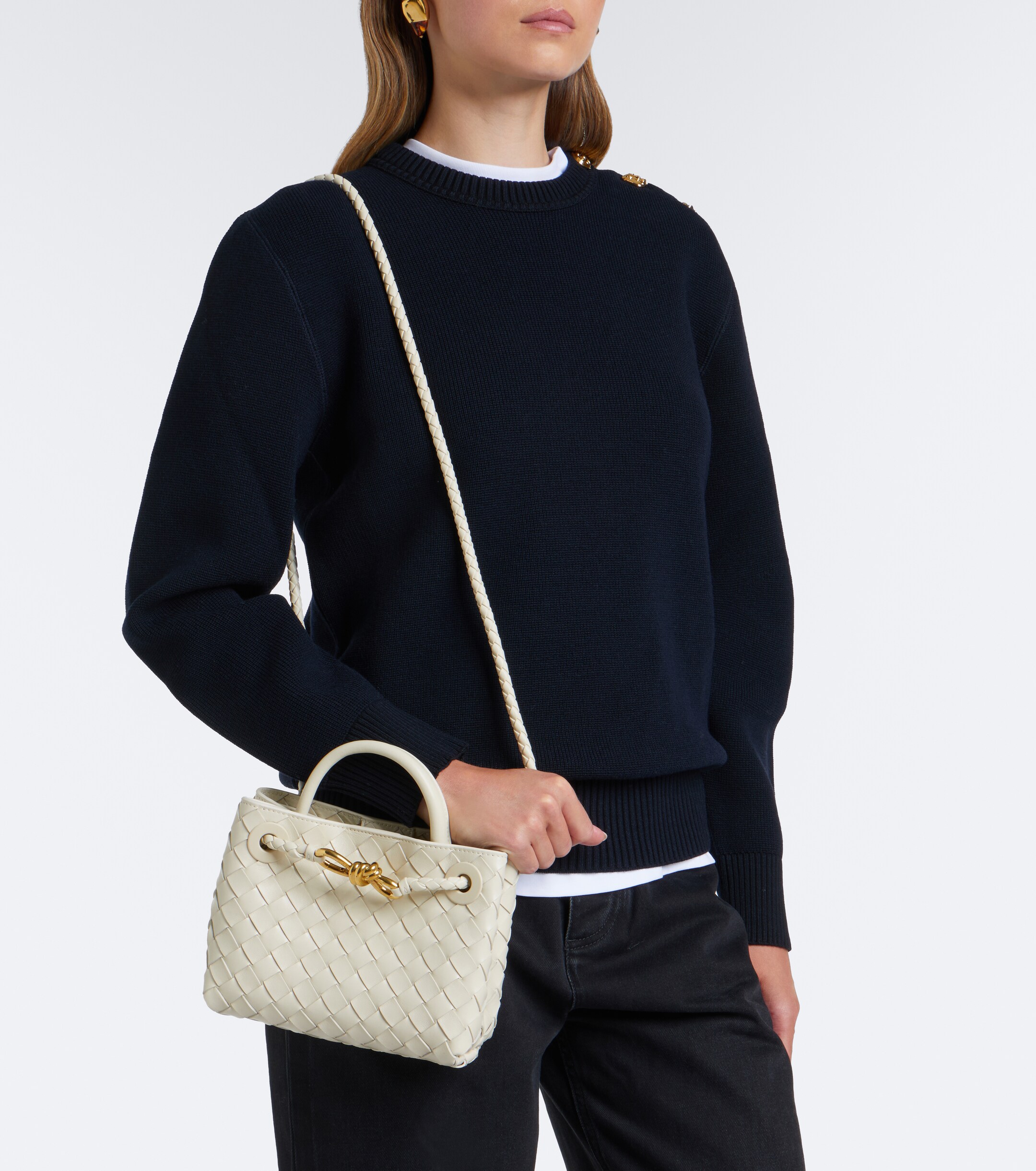 Bottega Veneta Andiamo Mini leather top-handle bag