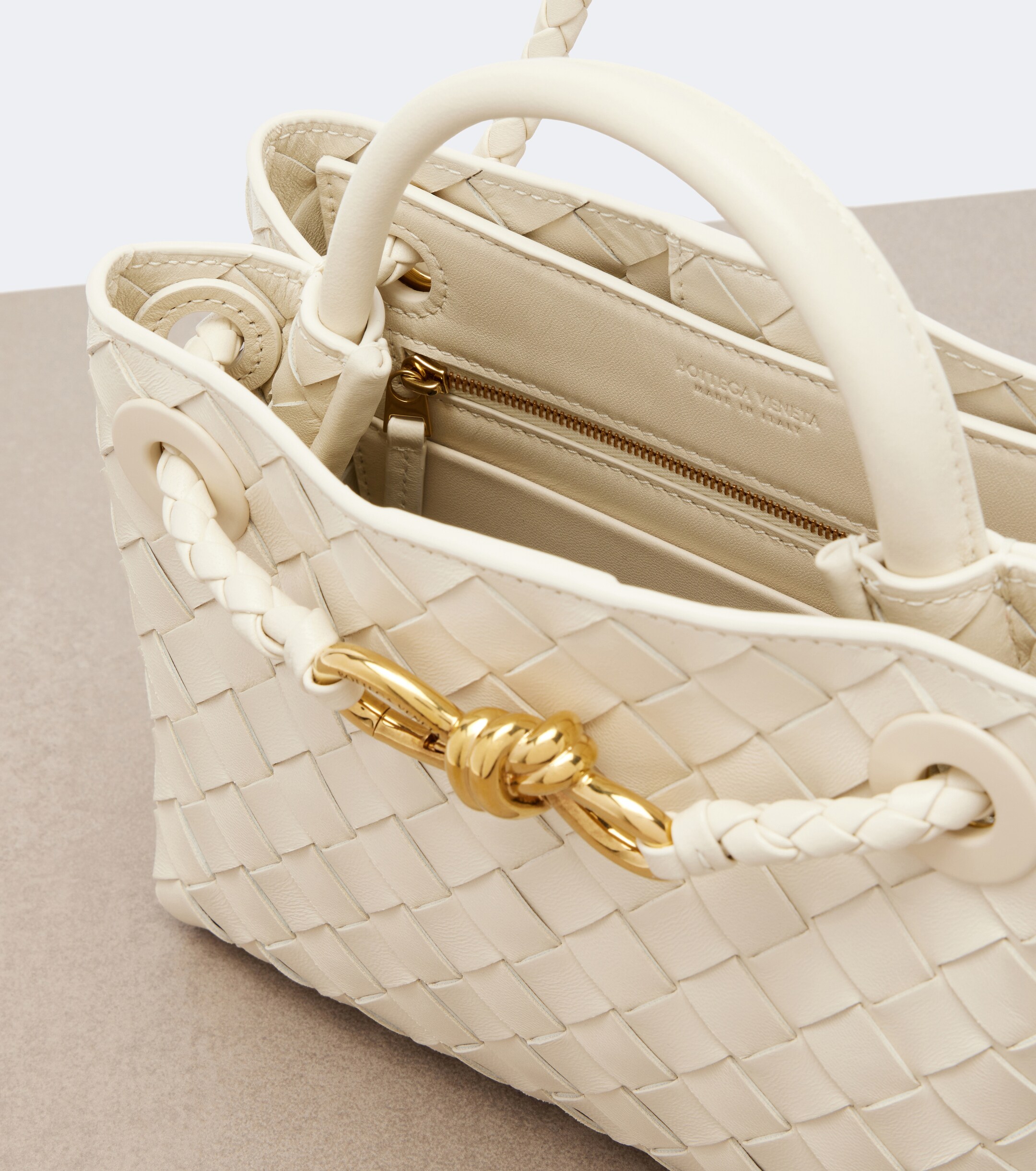 Bottega Veneta Andiamo Mini leather top-handle bag