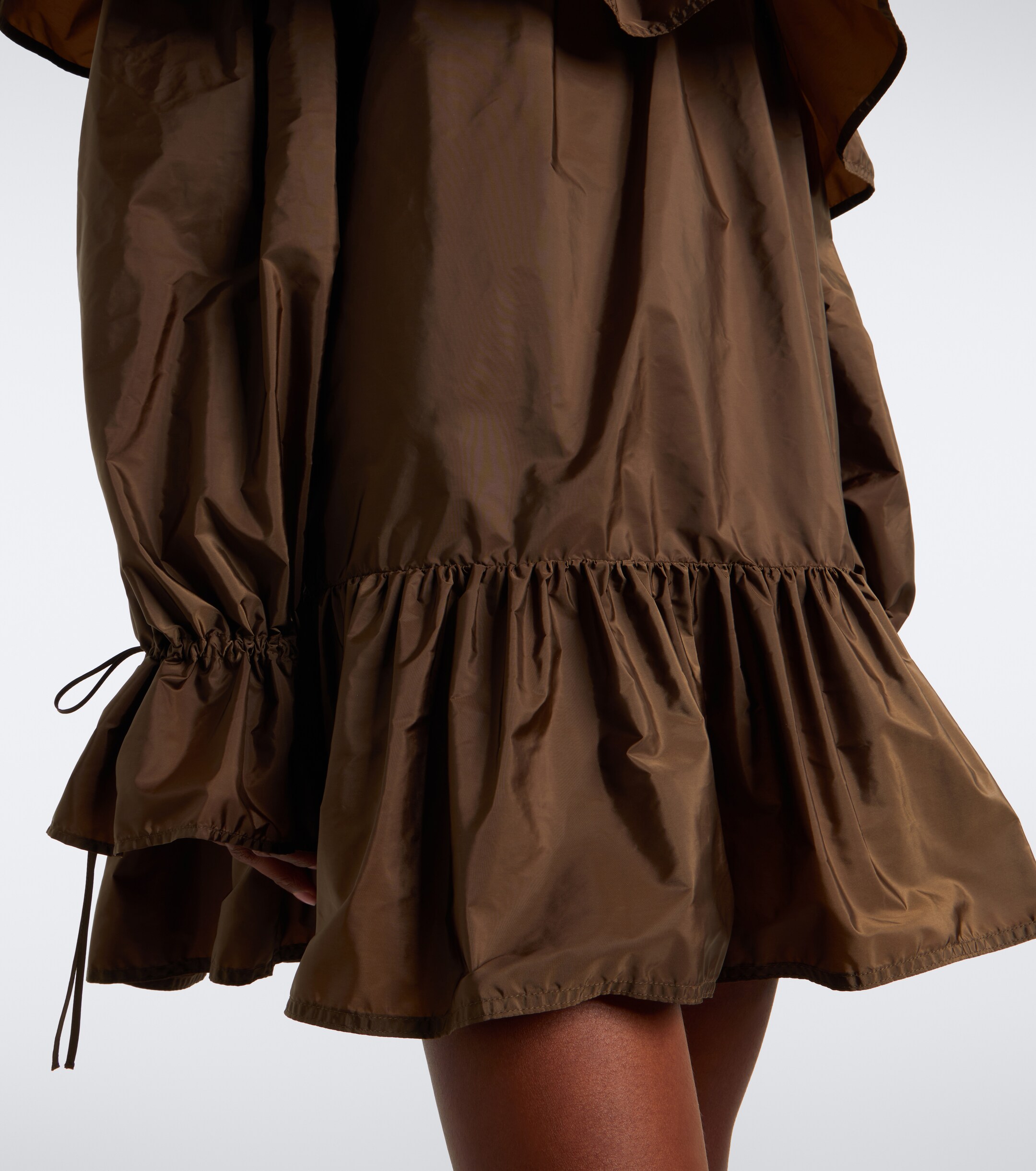 Saint Laurent Saint Laurent Ruffled poplin minidress