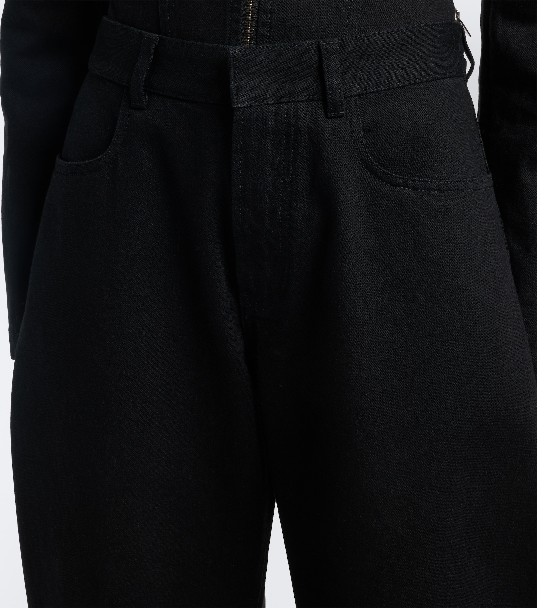 Alaïa Alaïa High-rise barrel-leg jeans