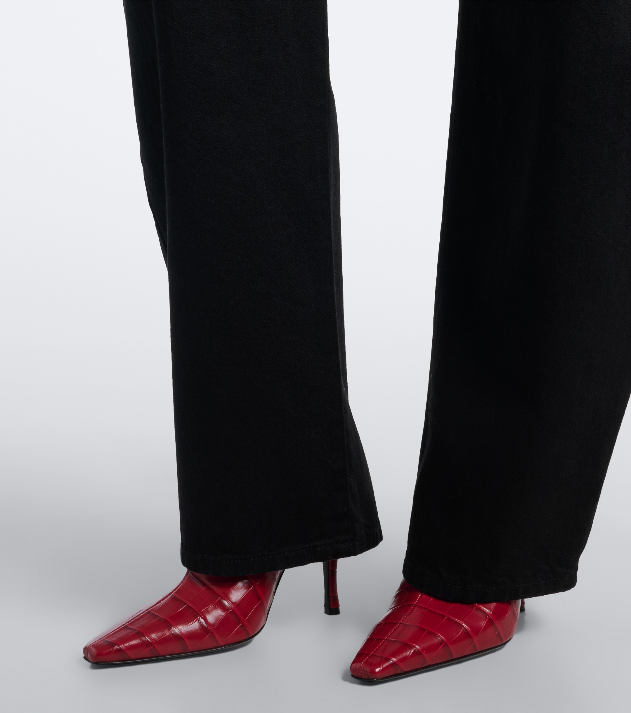 Alaïa Alaïa High-rise barrel-leg jeans
