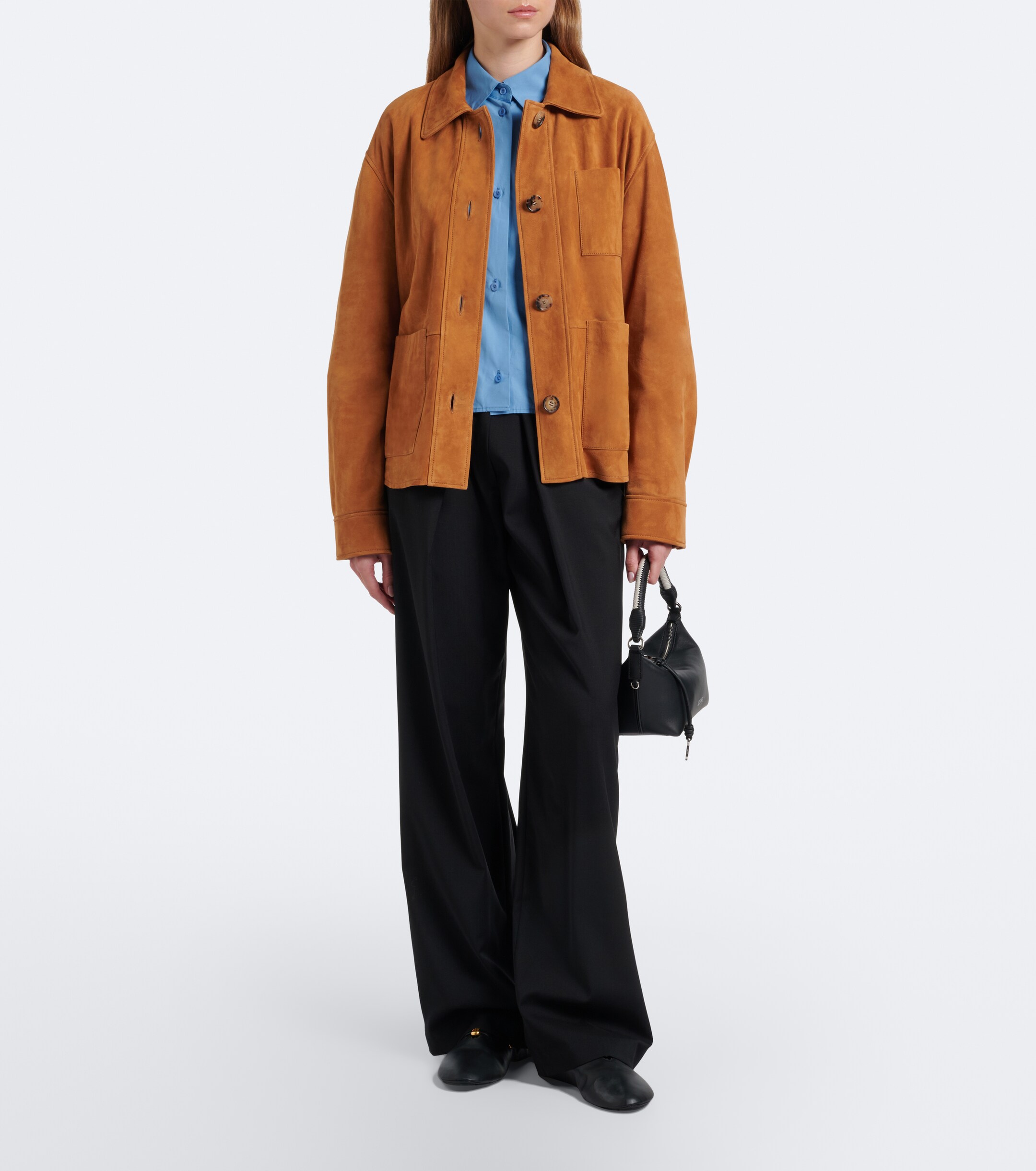 Loewe Cala Small leather top-handle bag