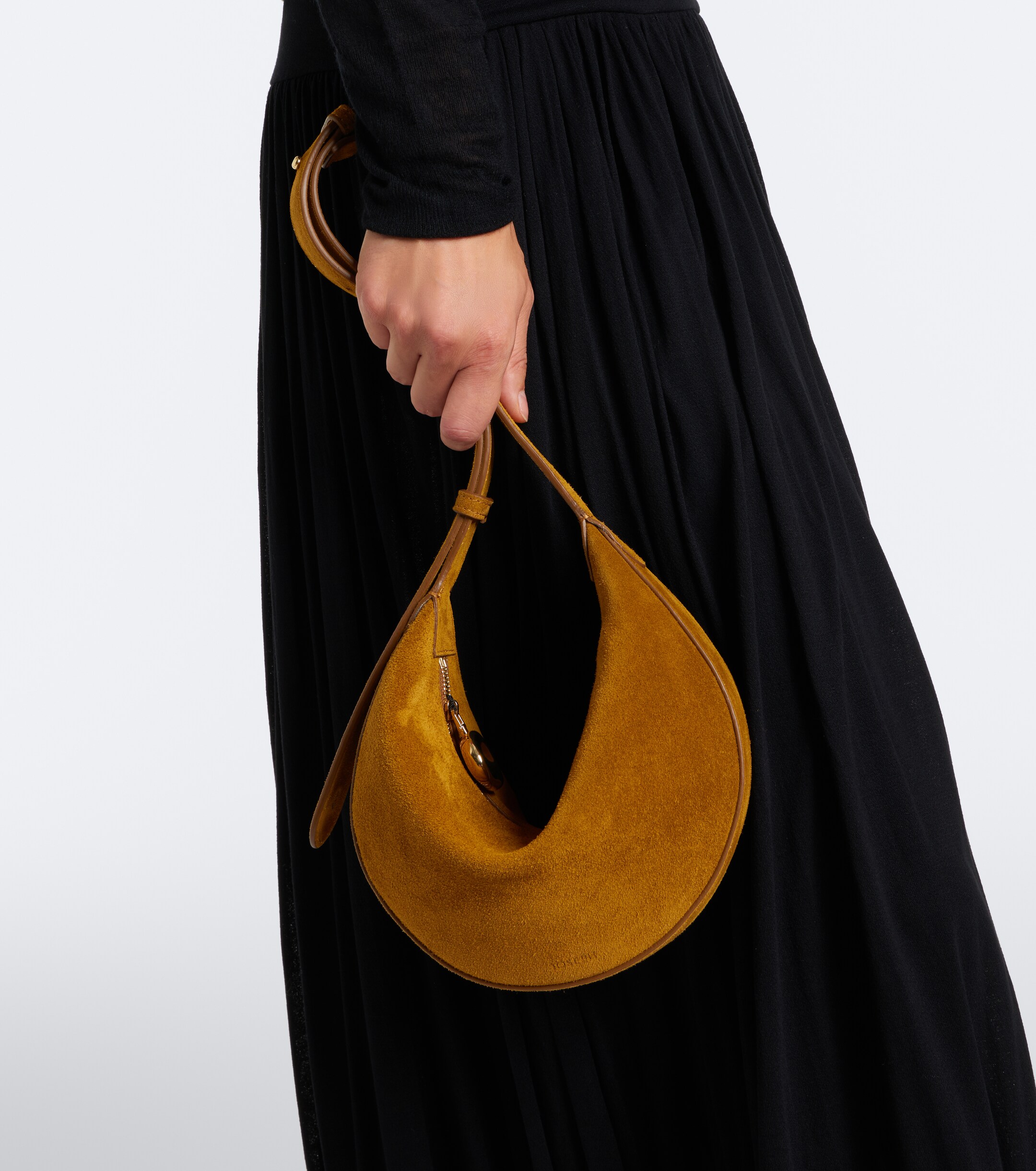 JOSEPH Bean suede shoulder bag