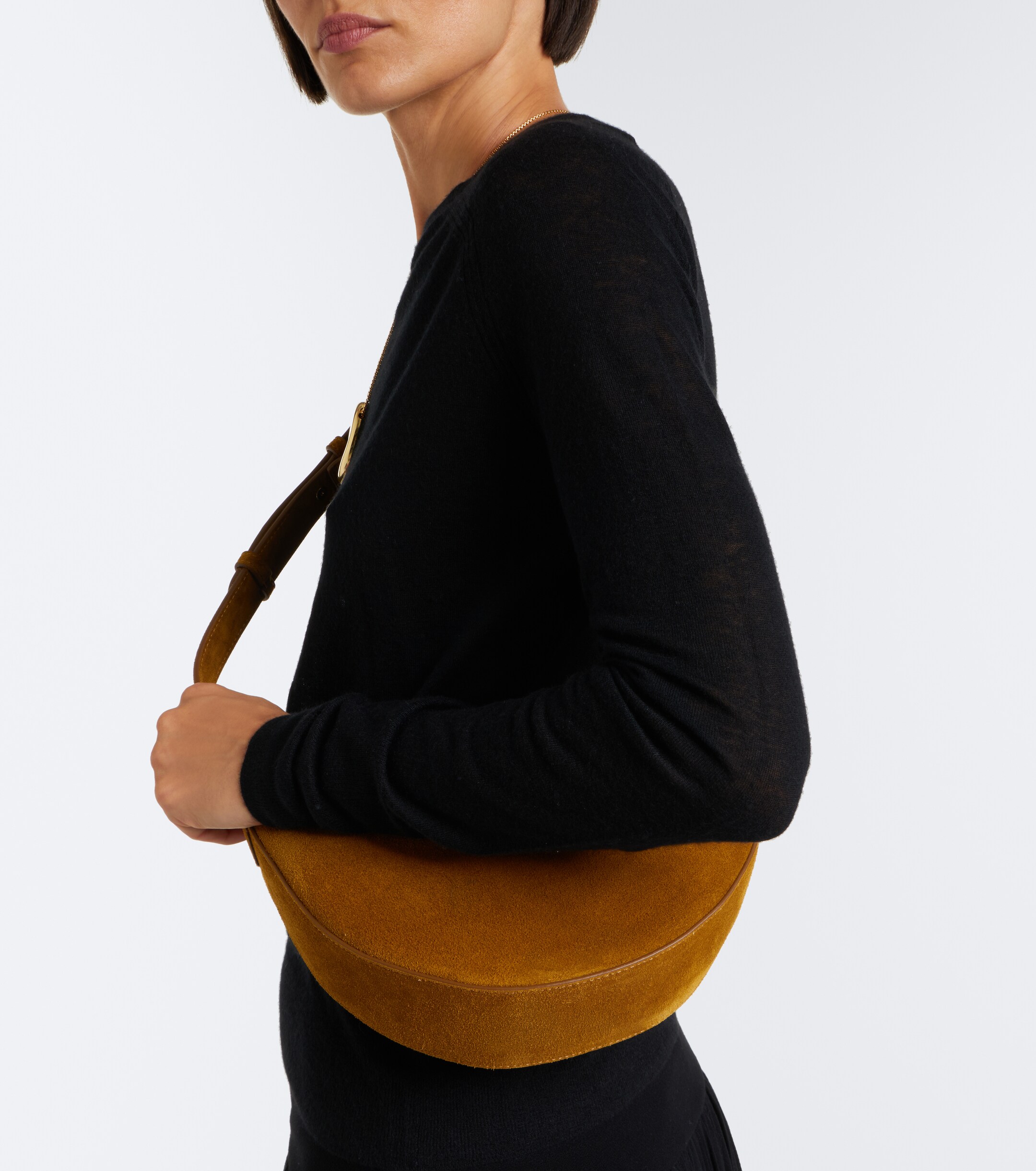 JOSEPH Bean suede shoulder bag