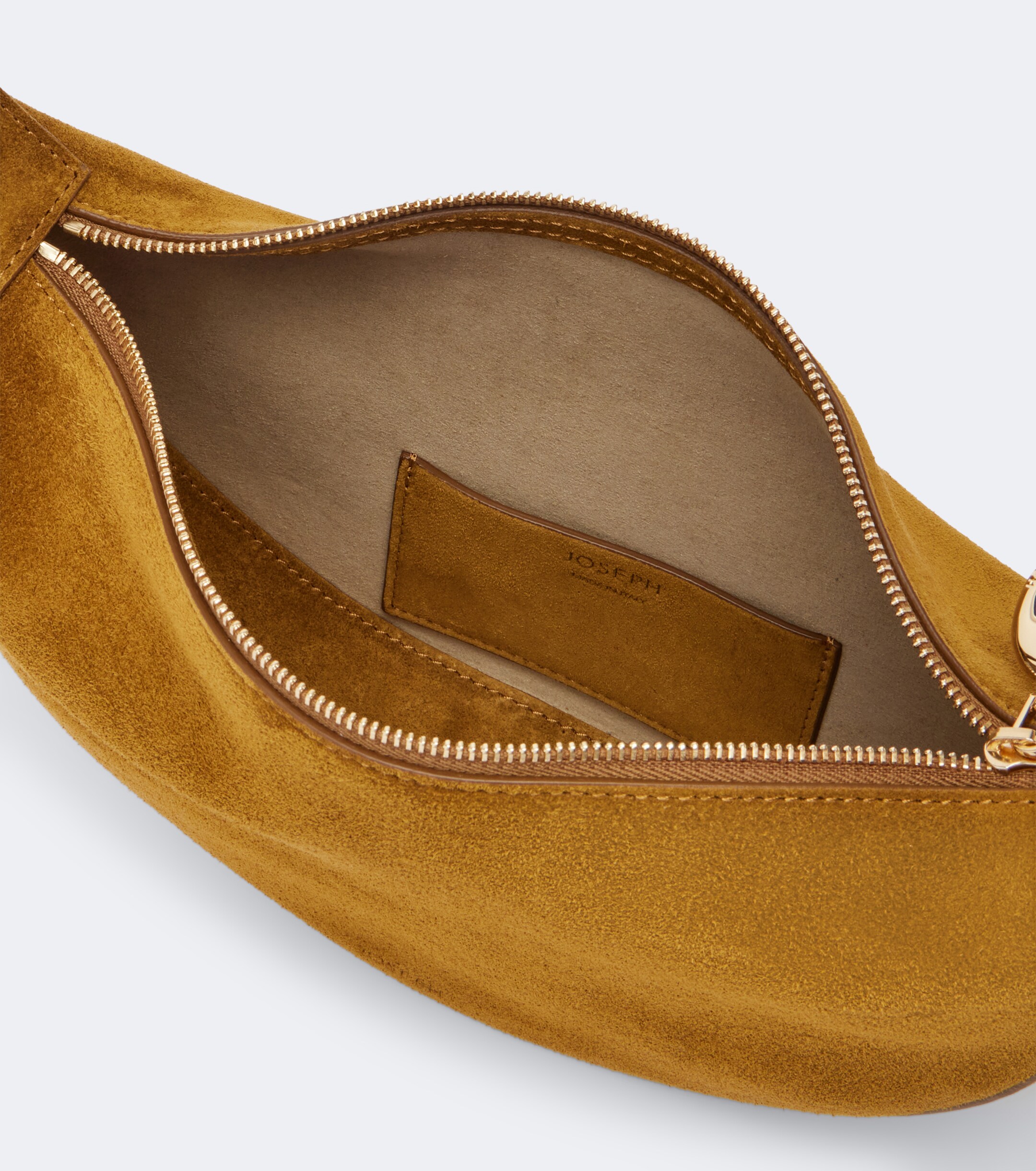JOSEPH Bean suede shoulder bag