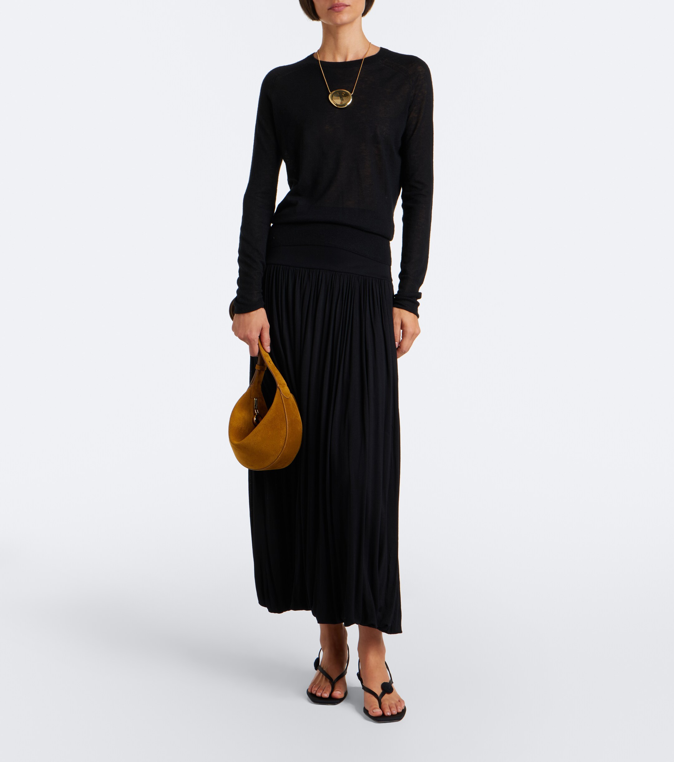 JOSEPH Bean suede shoulder bag