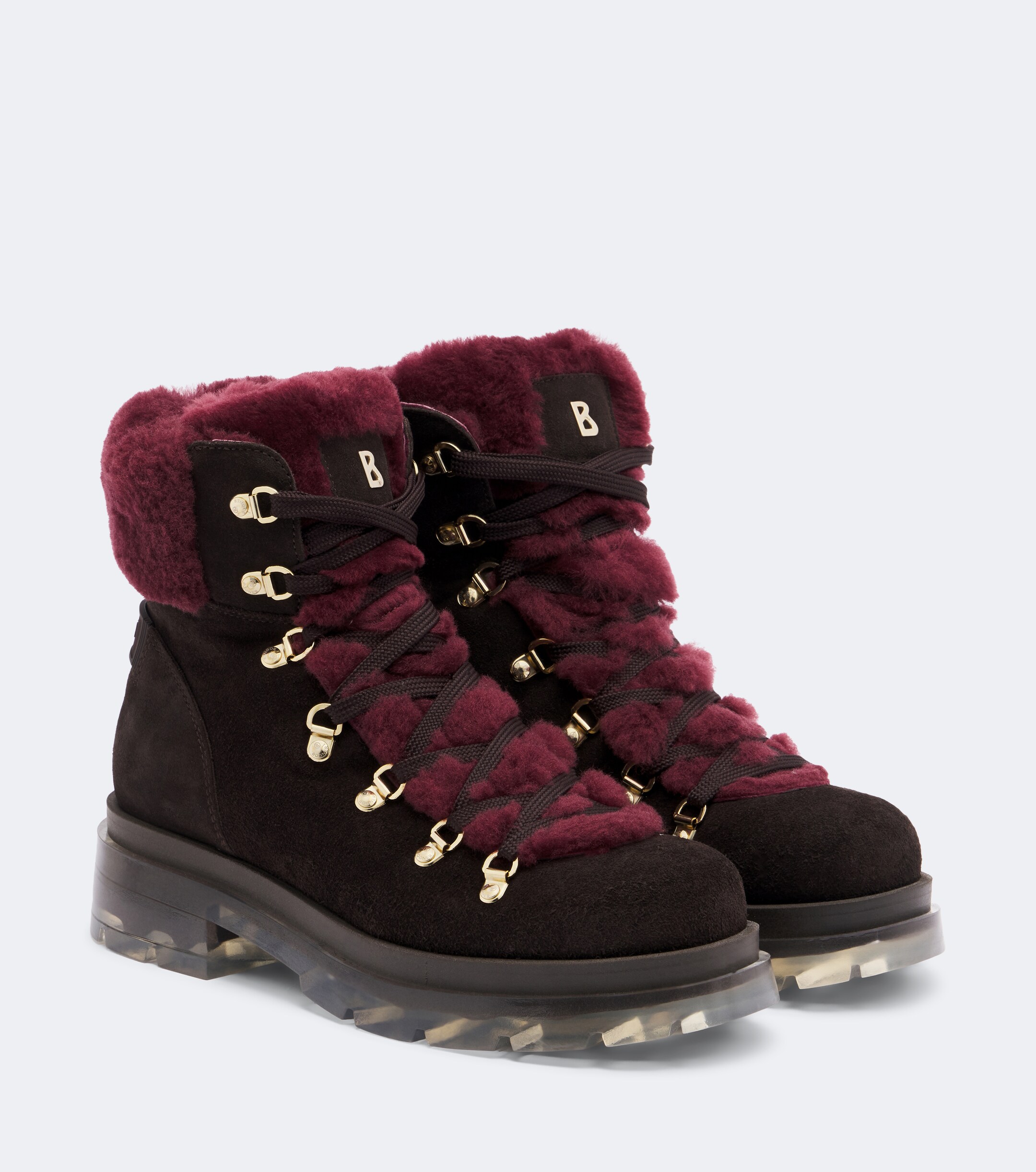 BOGNER Bogner Swansea shearling-trimmed suede snow boots
