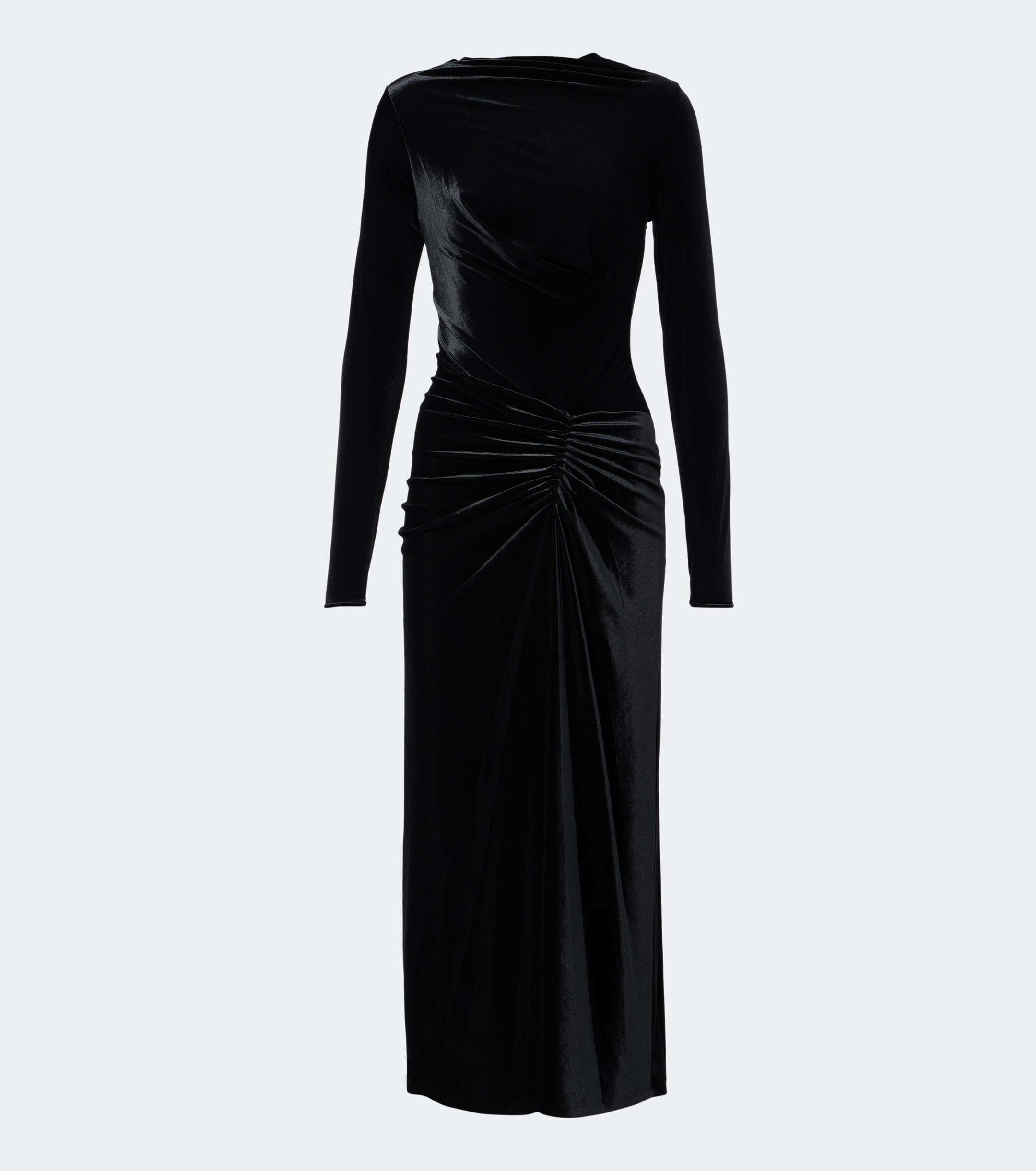 SIMKHAI Simkhai Ferrera gathered velvet midi dress