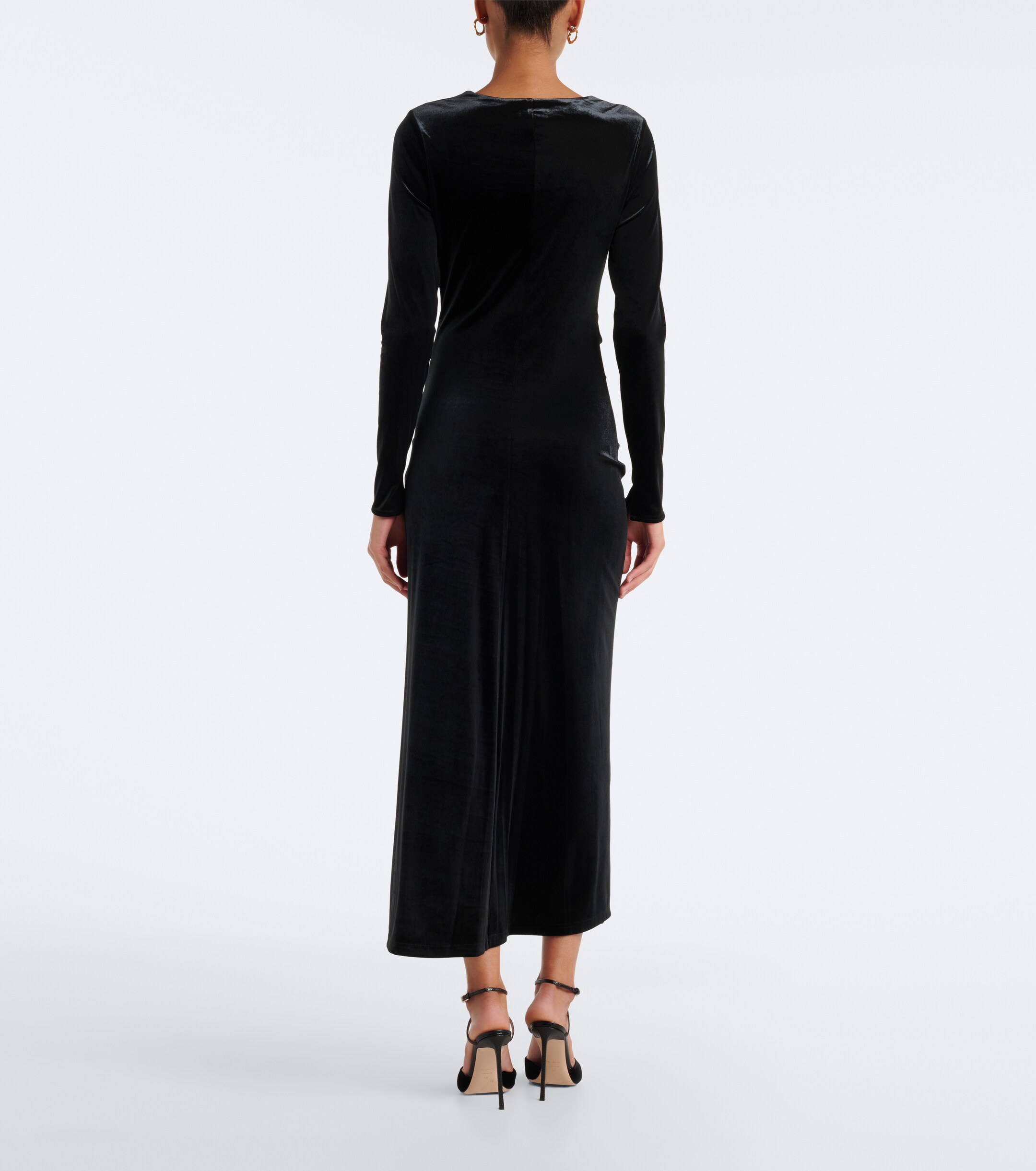 SIMKHAI Simkhai Ferrera gathered velvet midi dress