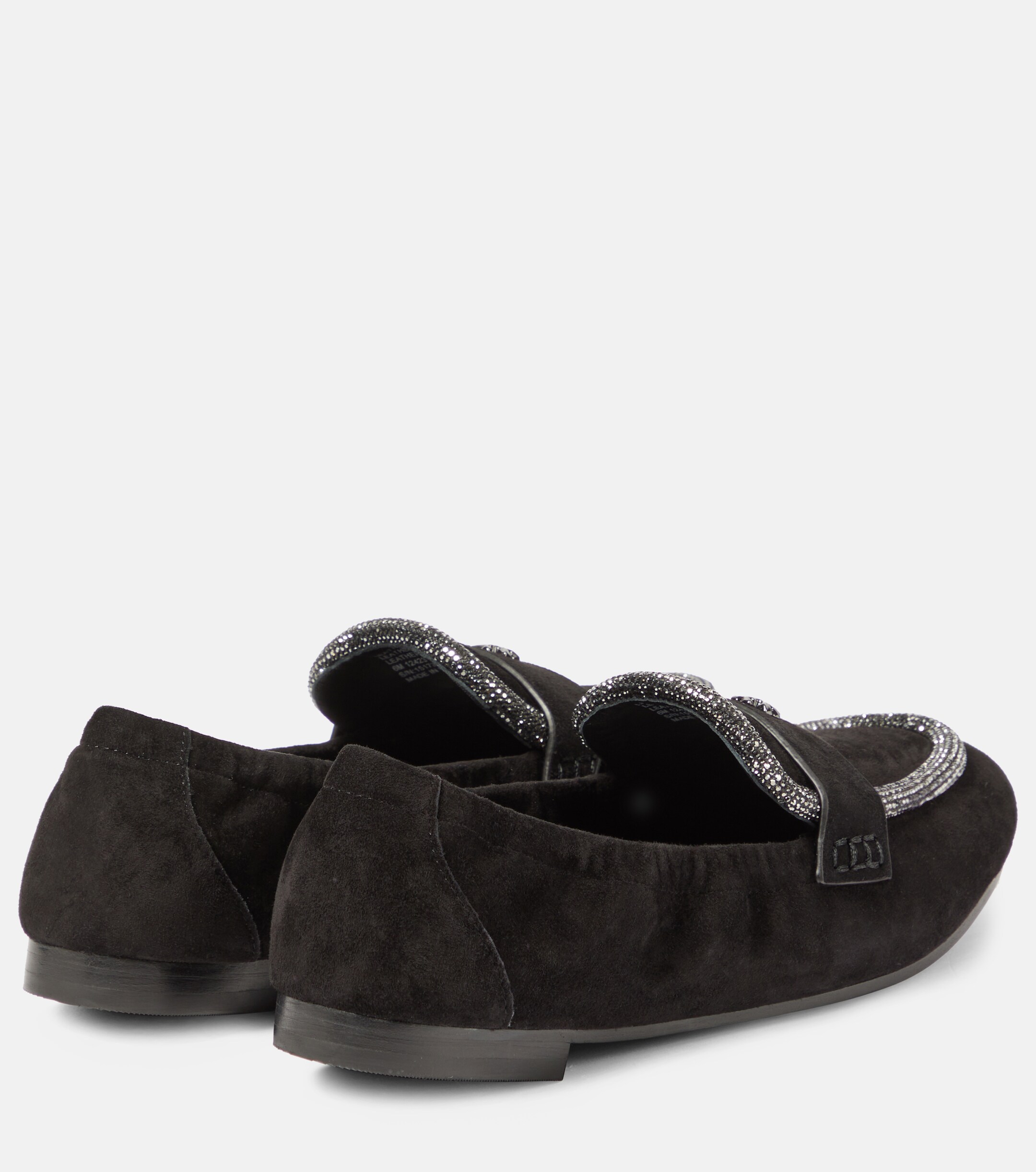 Tory Burch Crystal-embellished suede loafers