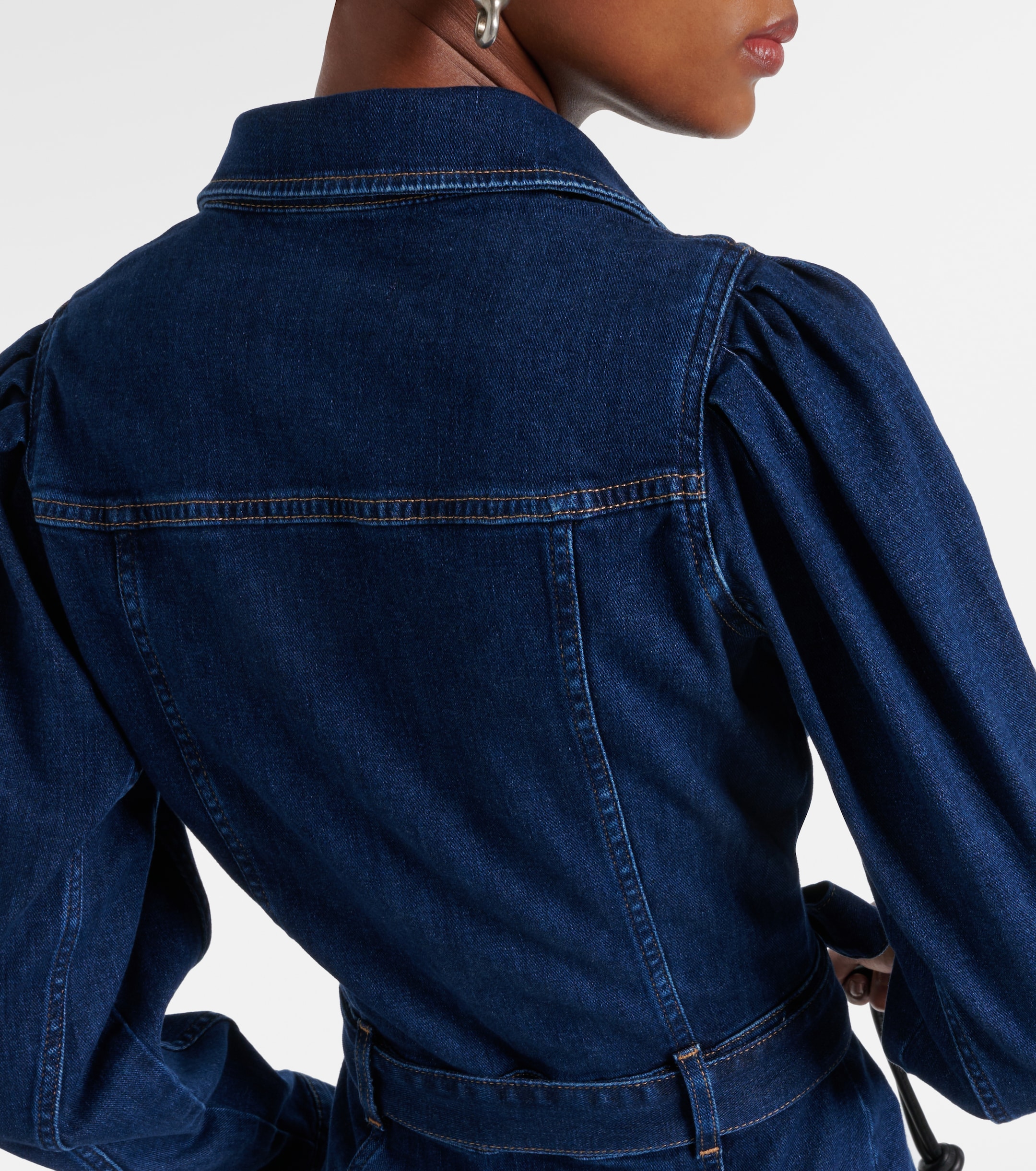 7 For All Mankind Denim midi dress