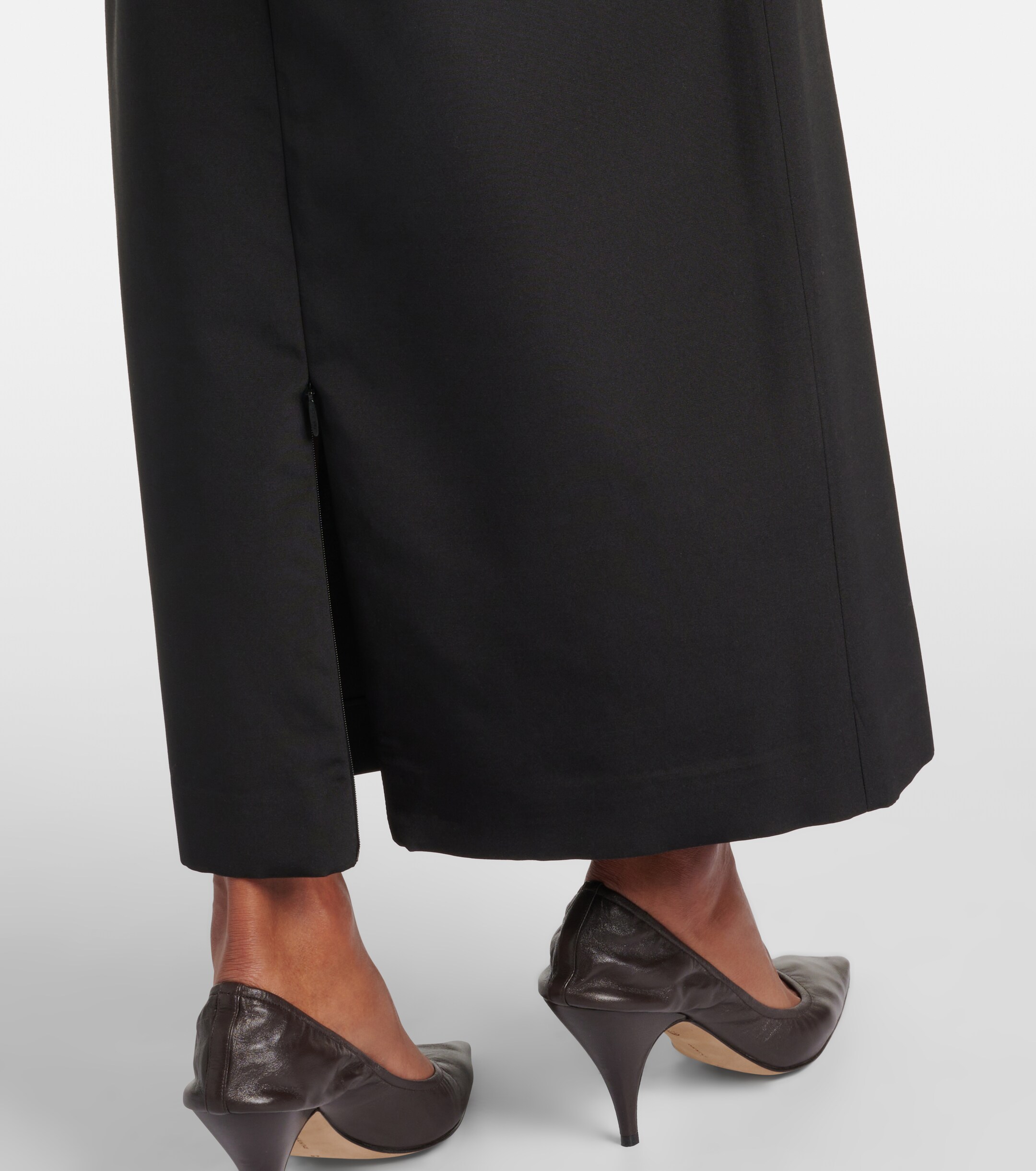 The Row - Bartelle silk and wool pencil skirt | Plush