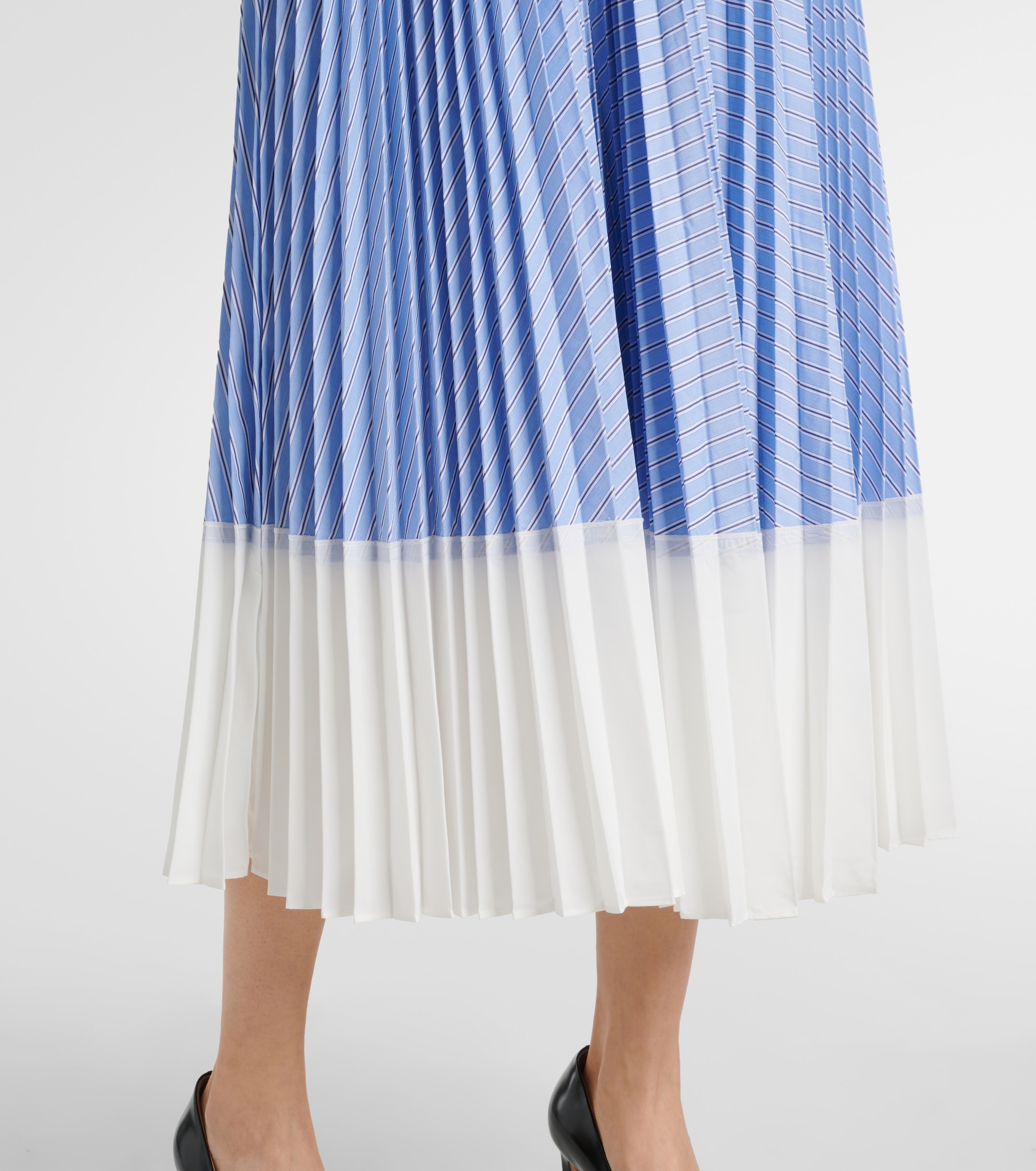 SIMKHAI Jenella striped cotton-blend midi dress thumbnail