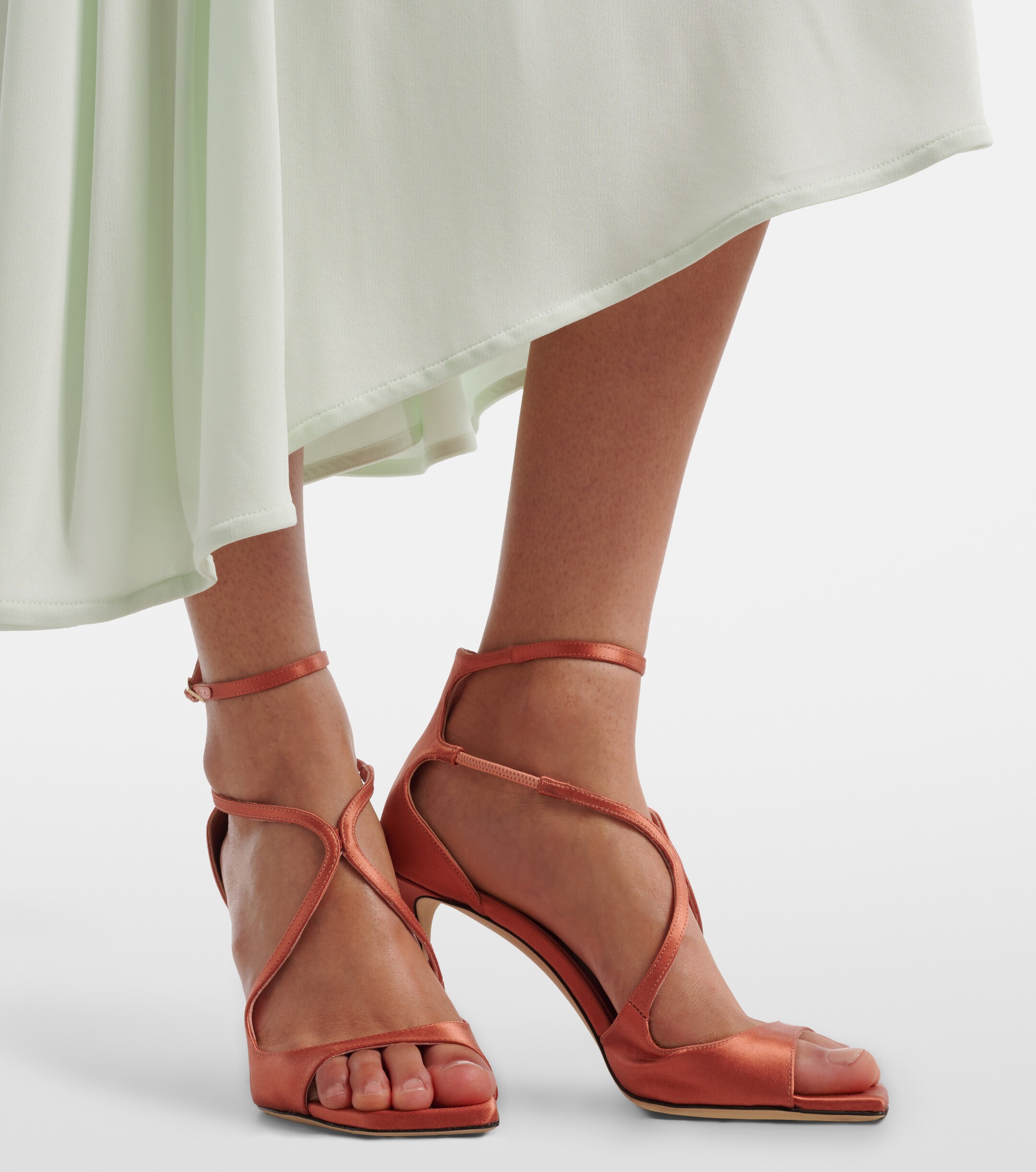 JIMMY CHOO Jimmy Choo Azia satin sandals