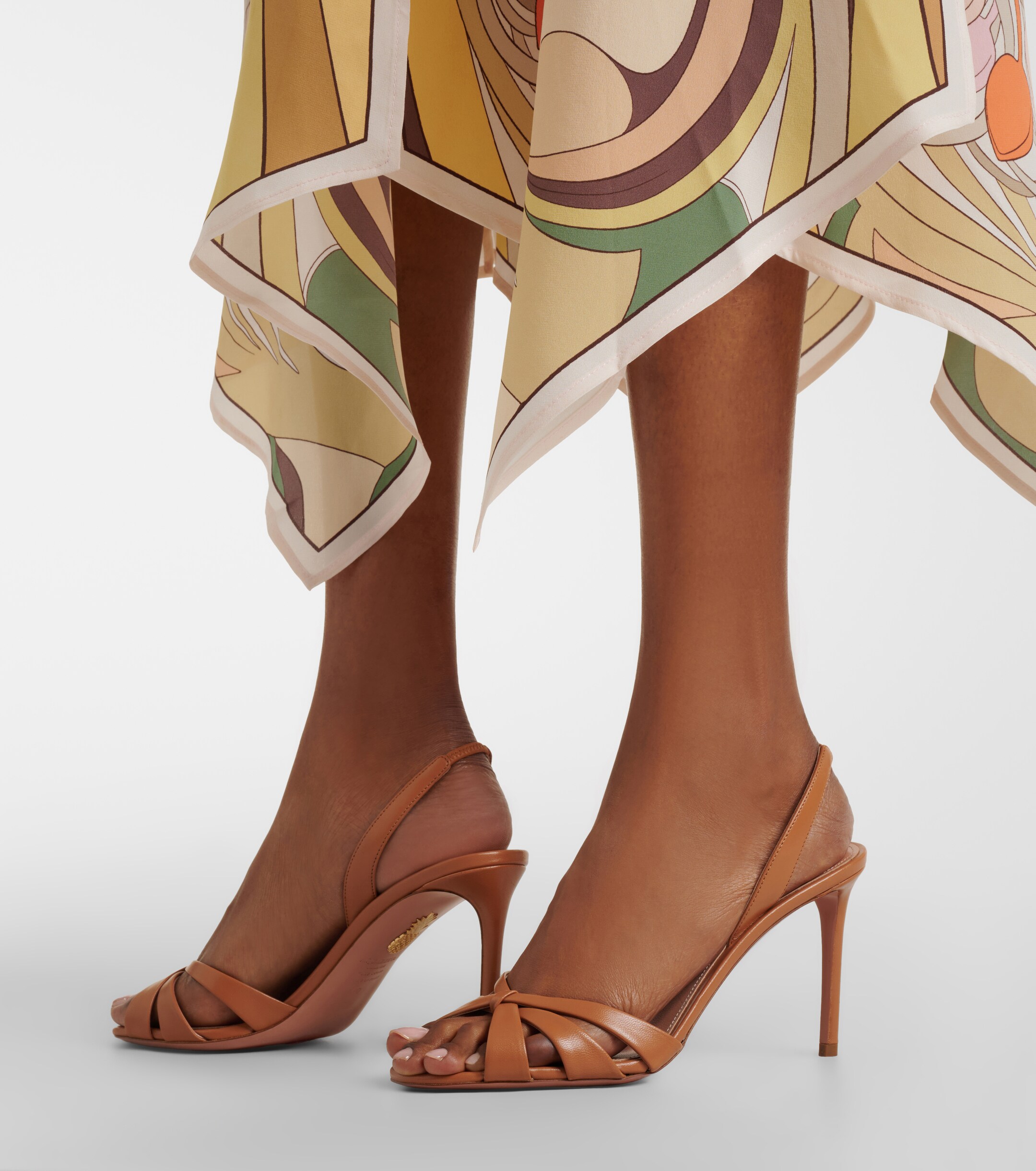 AQUAZZURA Aquazzura Tati leather slingback sandals