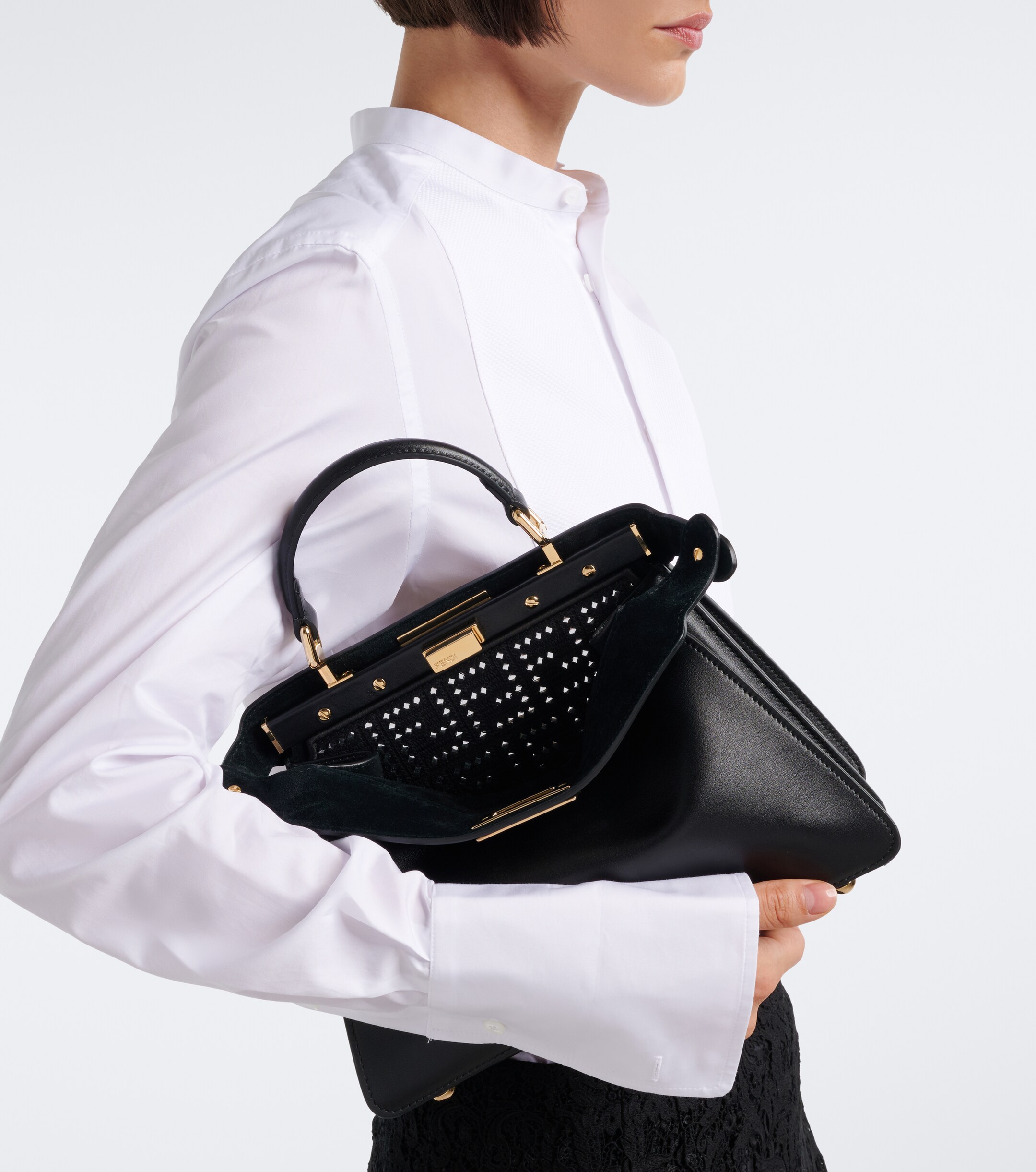 Fendi Peekaboo® Small leather top-handle bag