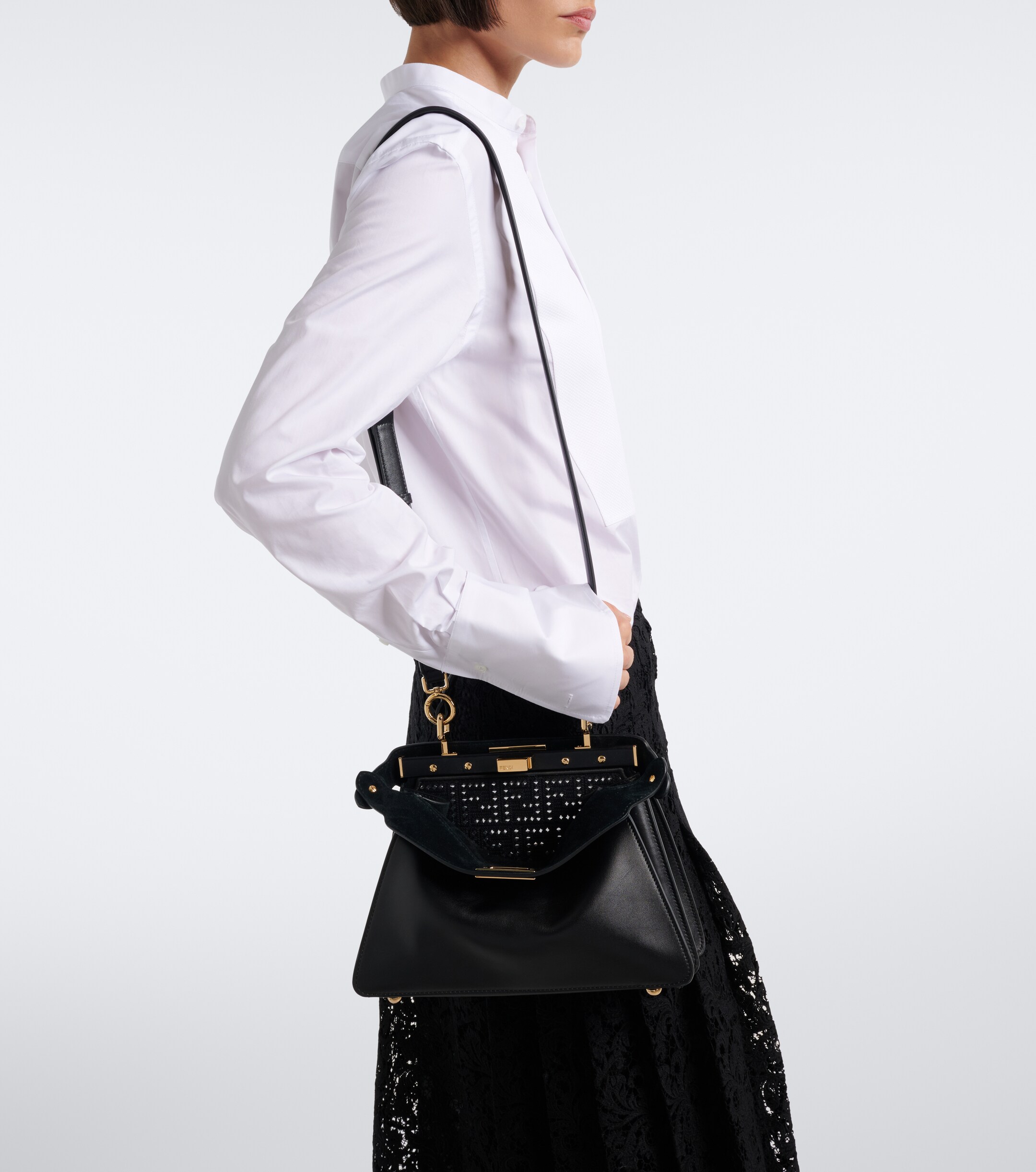 Fendi Peekaboo® Small leather top-handle bag