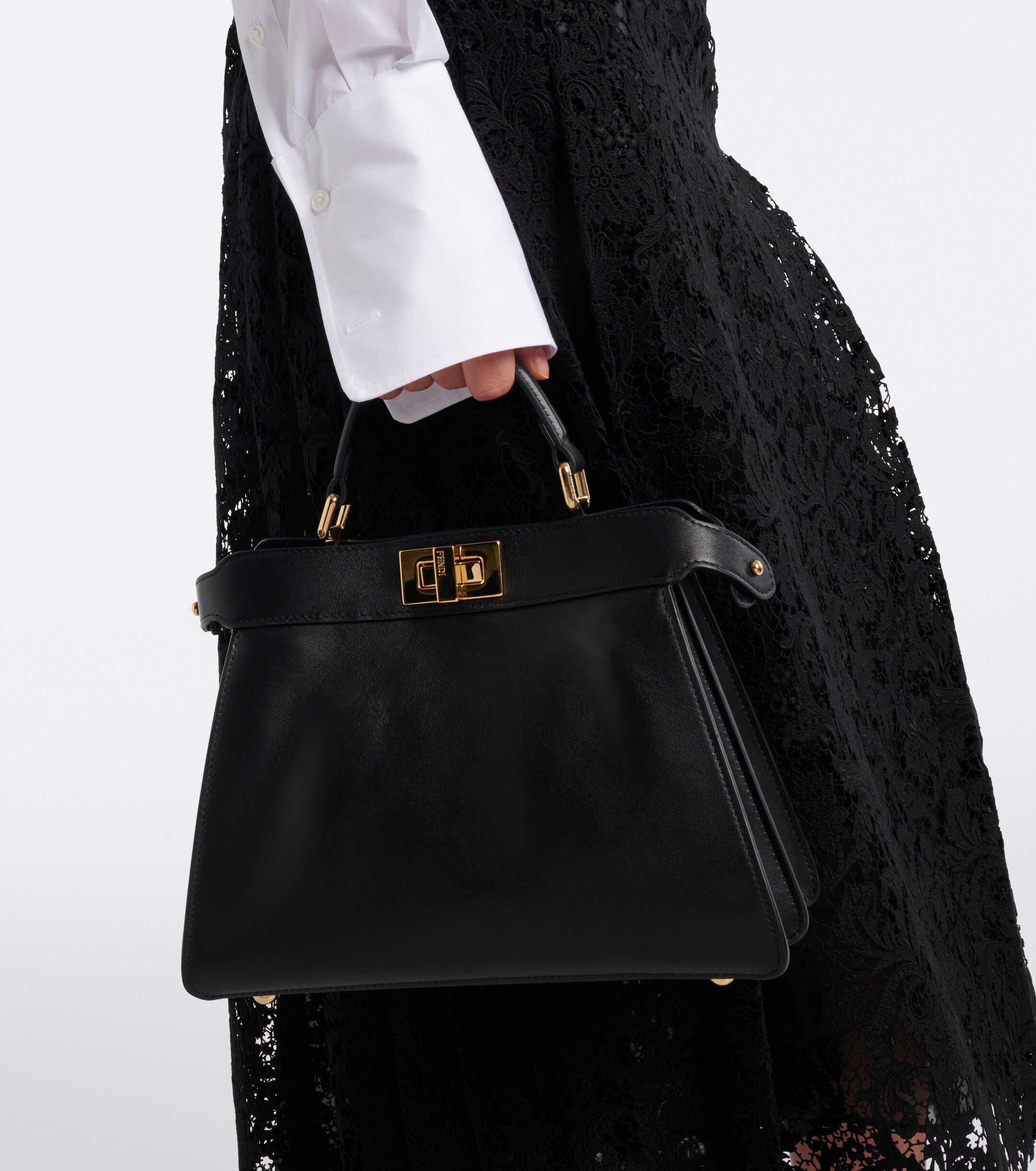 Fendi Peekaboo® Small leather top-handle bag