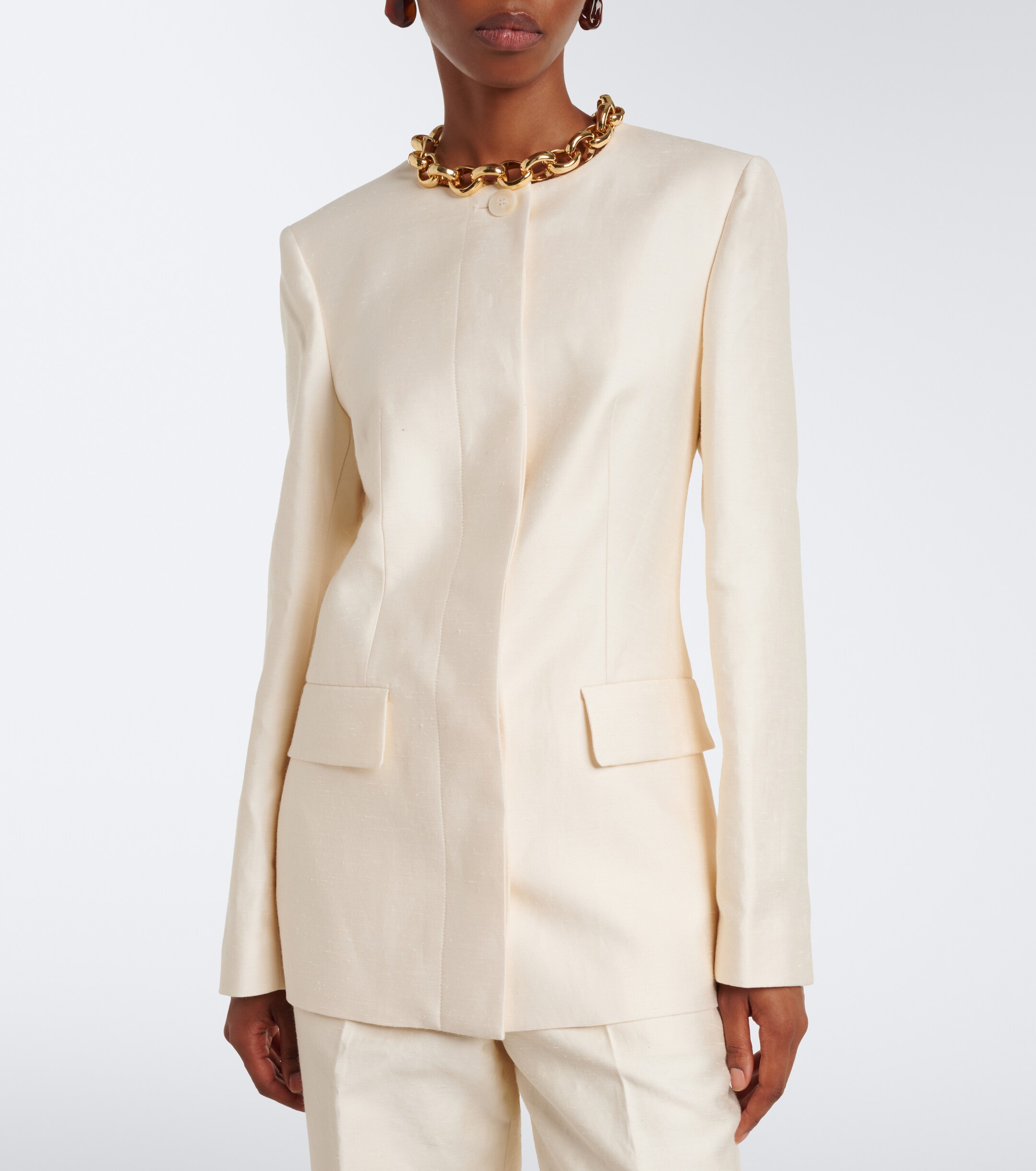 JOSEPH Joseph Myra cotton, linen, and silk-blend blazer