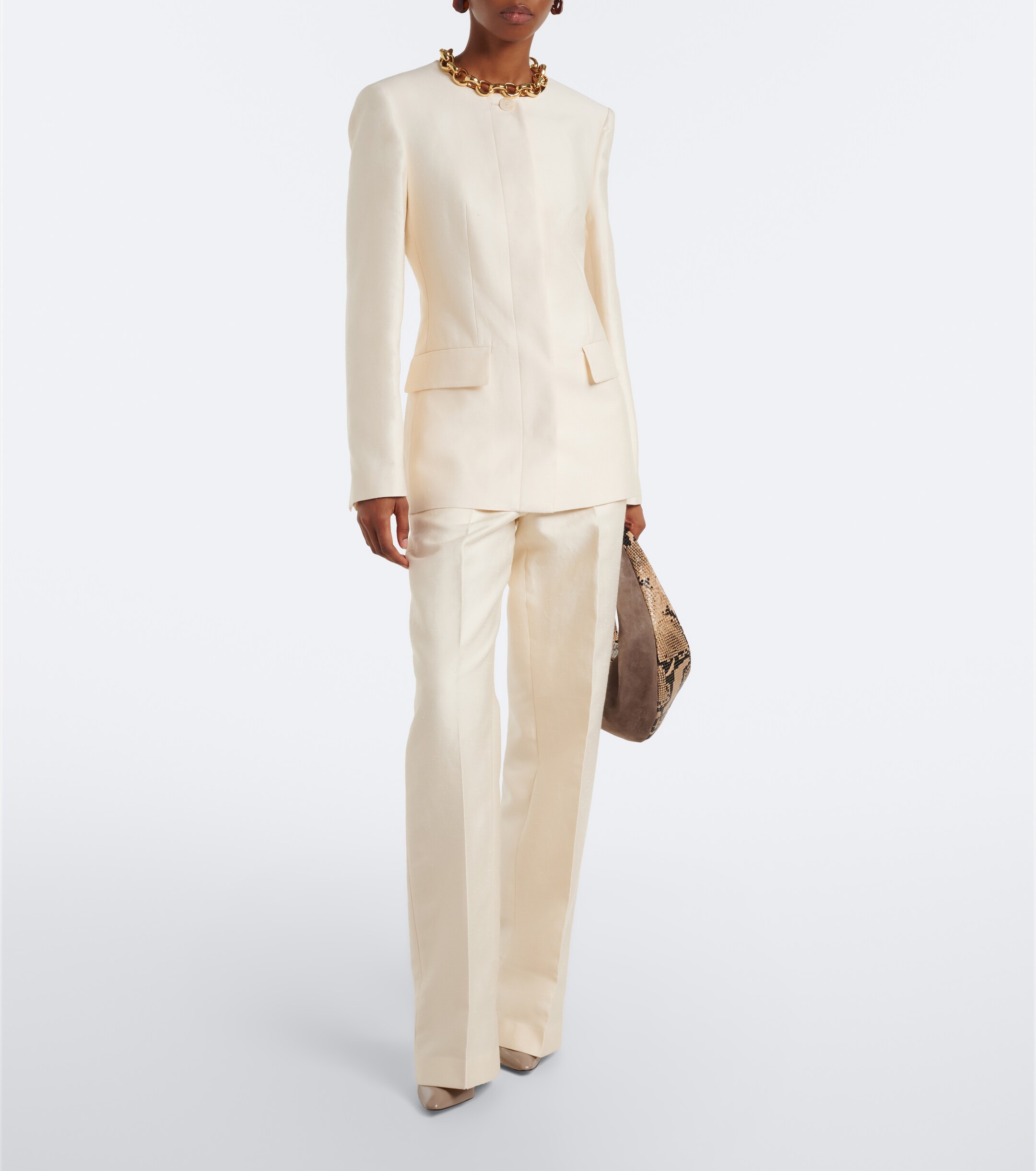 JOSEPH Joseph Myra cotton, linen, and silk-blend blazer