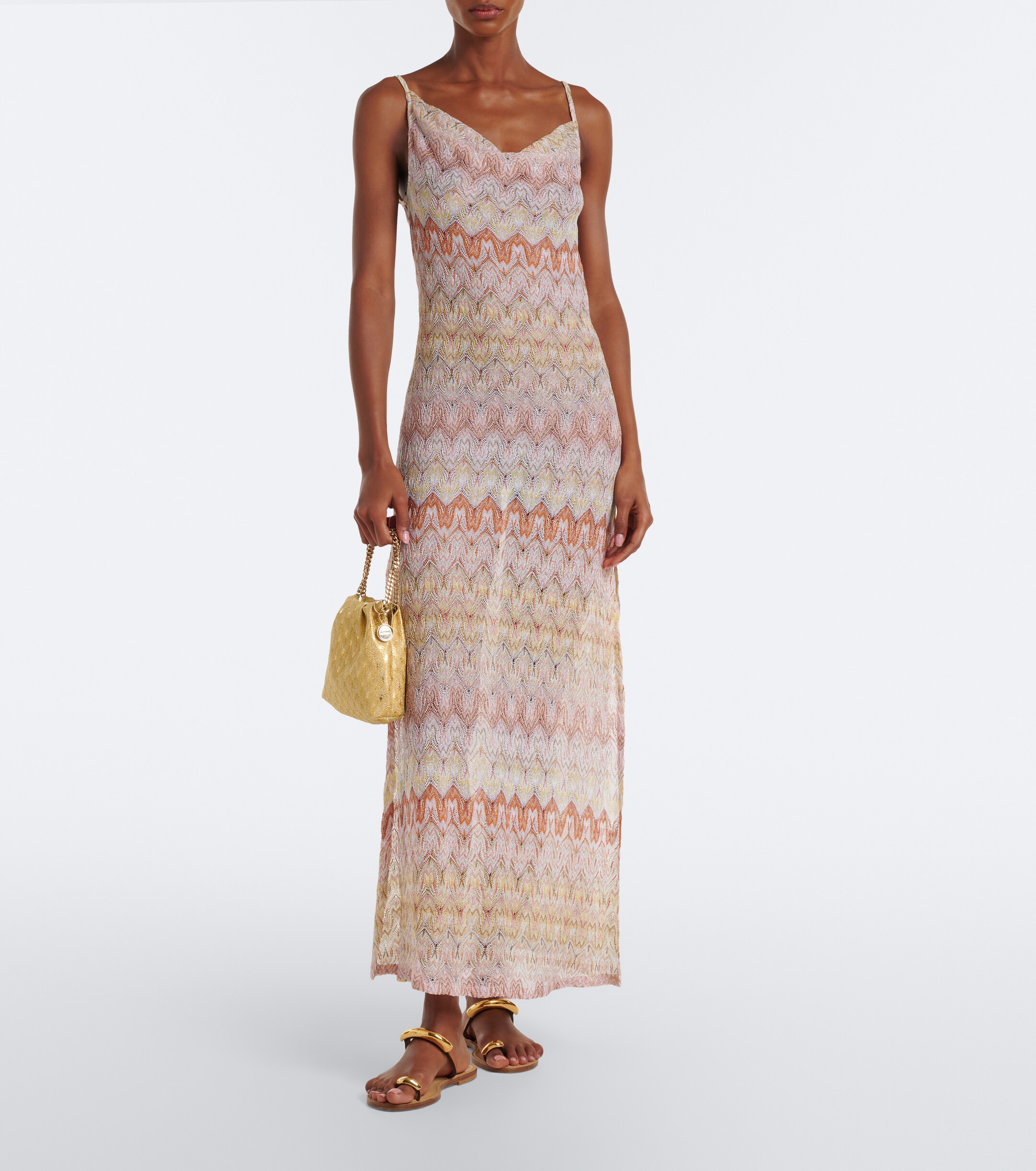 Missoni Mini lamé top-handle bag
