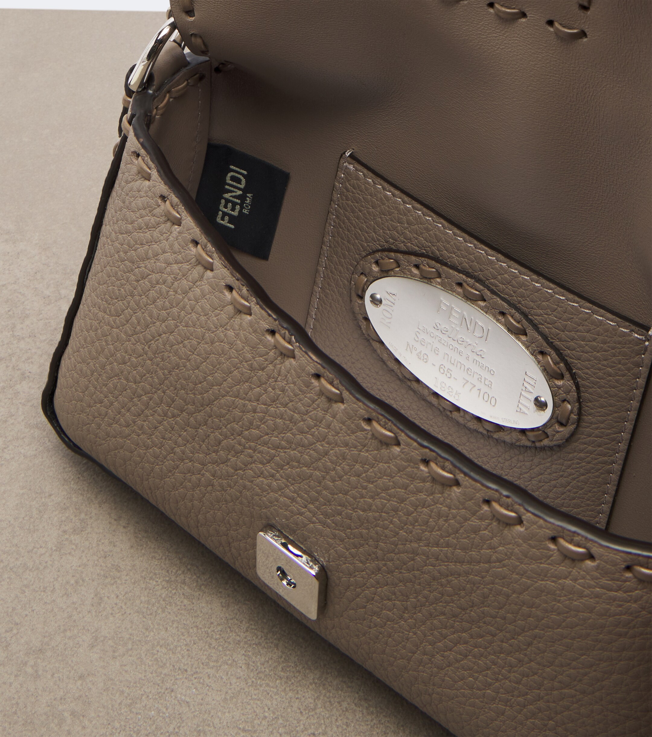 Fendi Fendi Baguette Mini leather top-handle bag