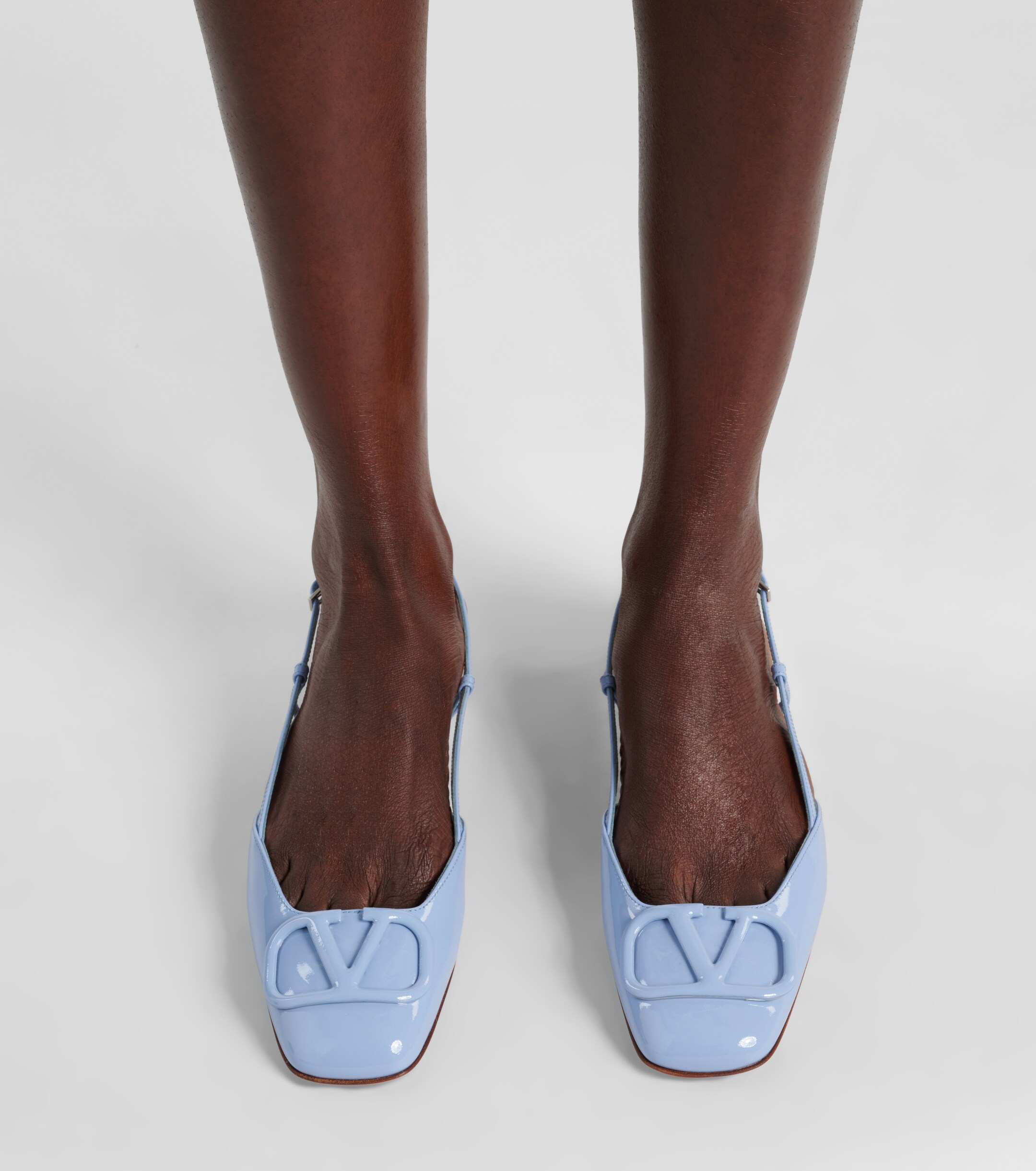 Valentino Garavani VLogo Signature leather slingback flats thumbnail