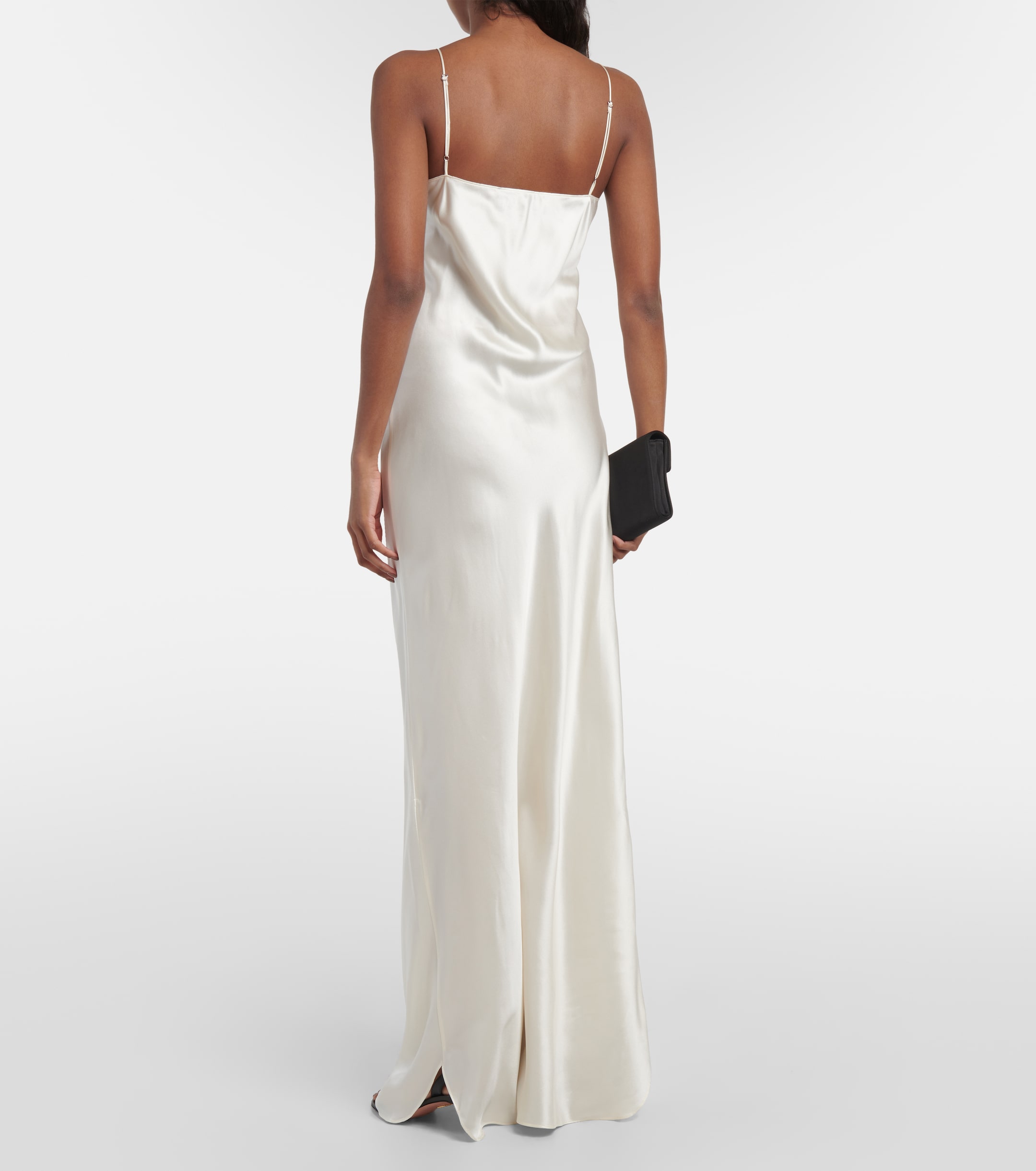 Nili Lotan Cami silk satin maxi dress thumbnail